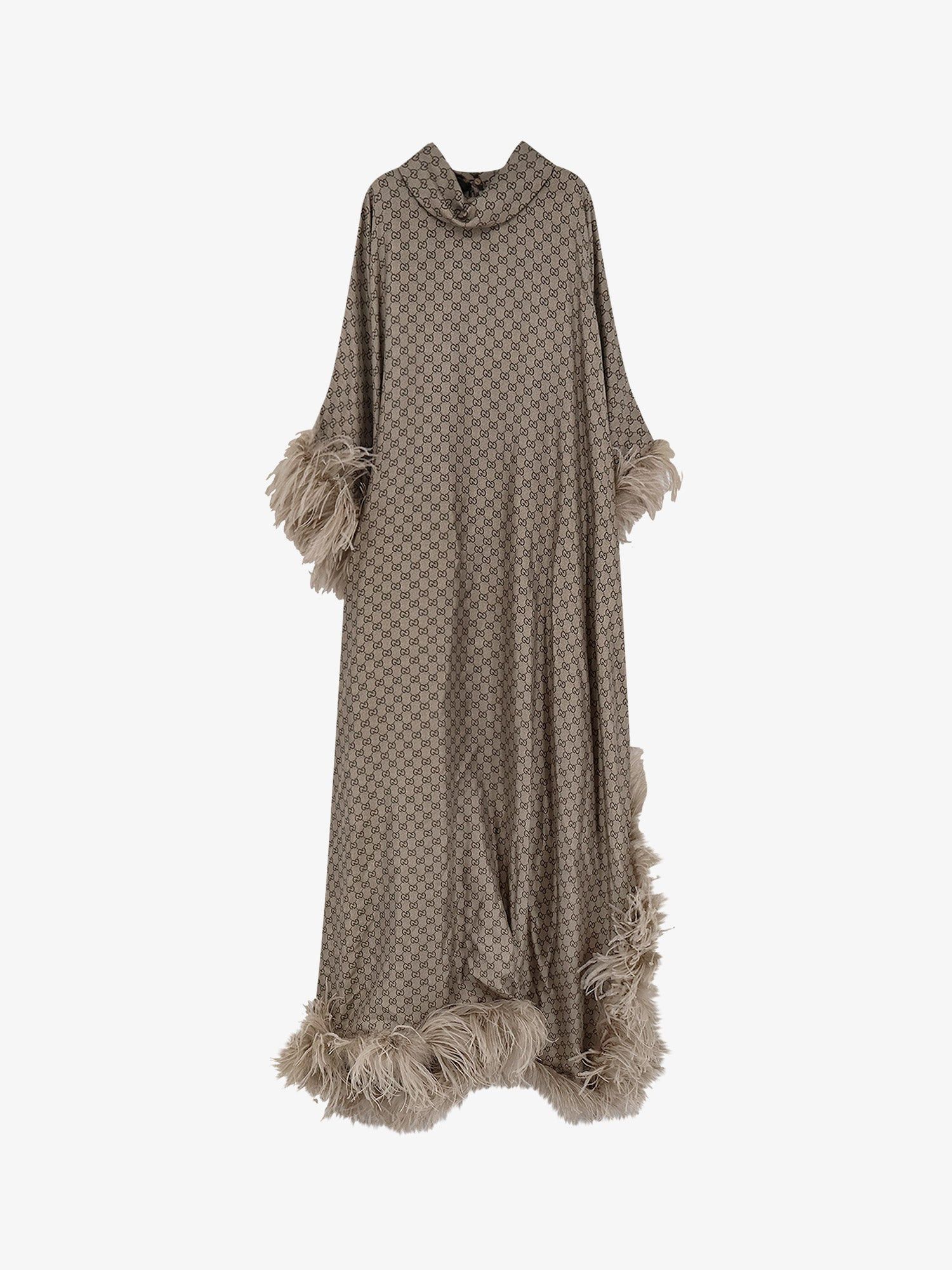 Gucci Gg Silk Kaftano Dress Size XS / US 0-2 / IT 36-38 - 1 Thumbnail