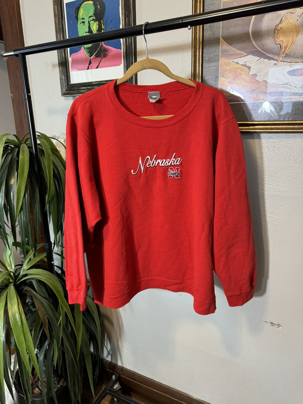 Starter × Vintage Vintage Nebraska Starter Sweatshirt Size XXL / US 16-18 / IT 52-54 - 1 Thumbnail