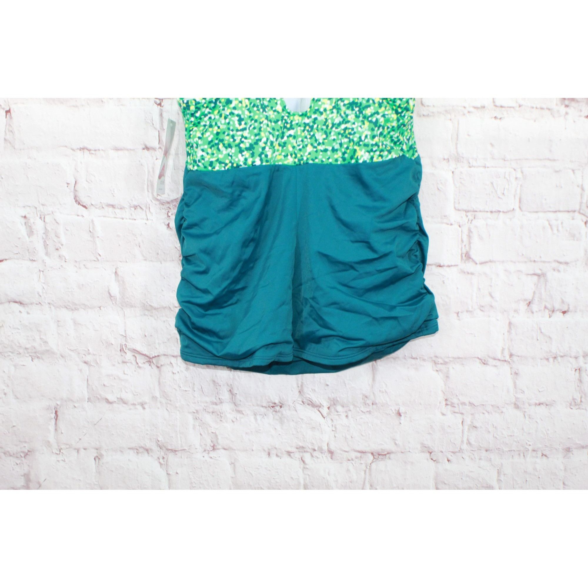 L.L. Bean LL Bean Women’s Side Ruched Tankini Swimsuit Top Size M / US 6-8 / IT 42-44 - 5 Thumbnail