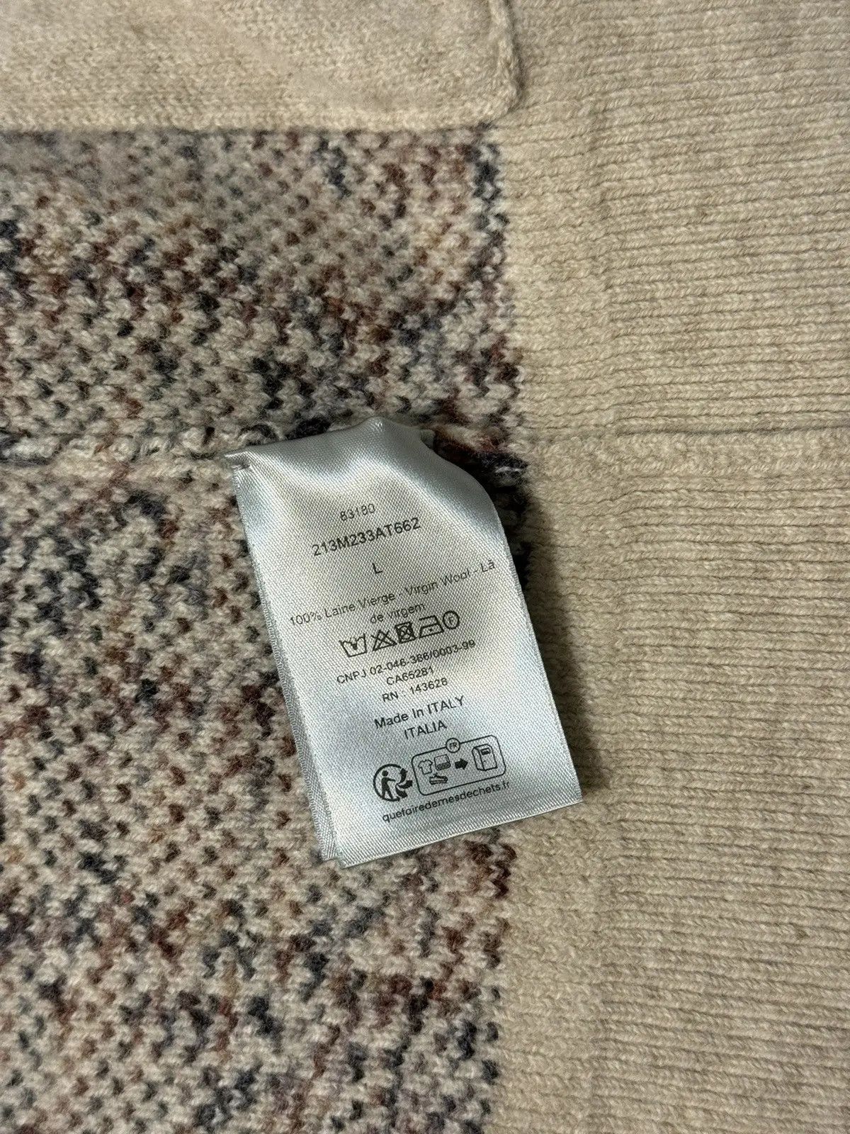 Dior Dior Wool Oblique Jacquard Cardigan Size US L / EU 52-54 / 3 - 5 Thumbnail
