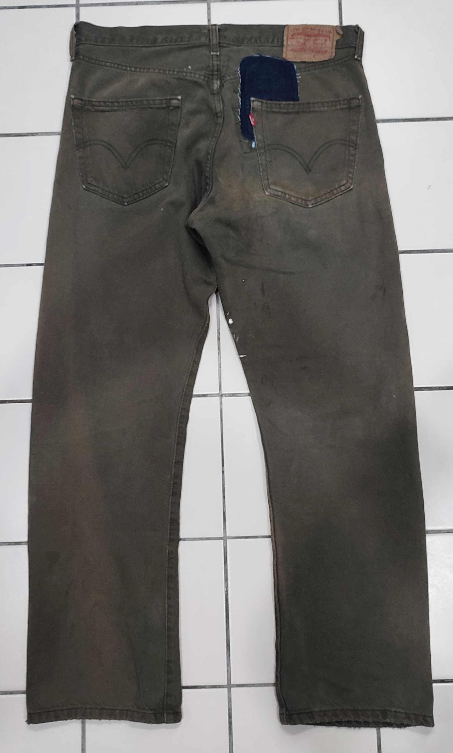 Levi's Vintage Clothing LEVIS'501 patcwork vintage distressed Size US 34 / EU 50 - 2 Thumbnail