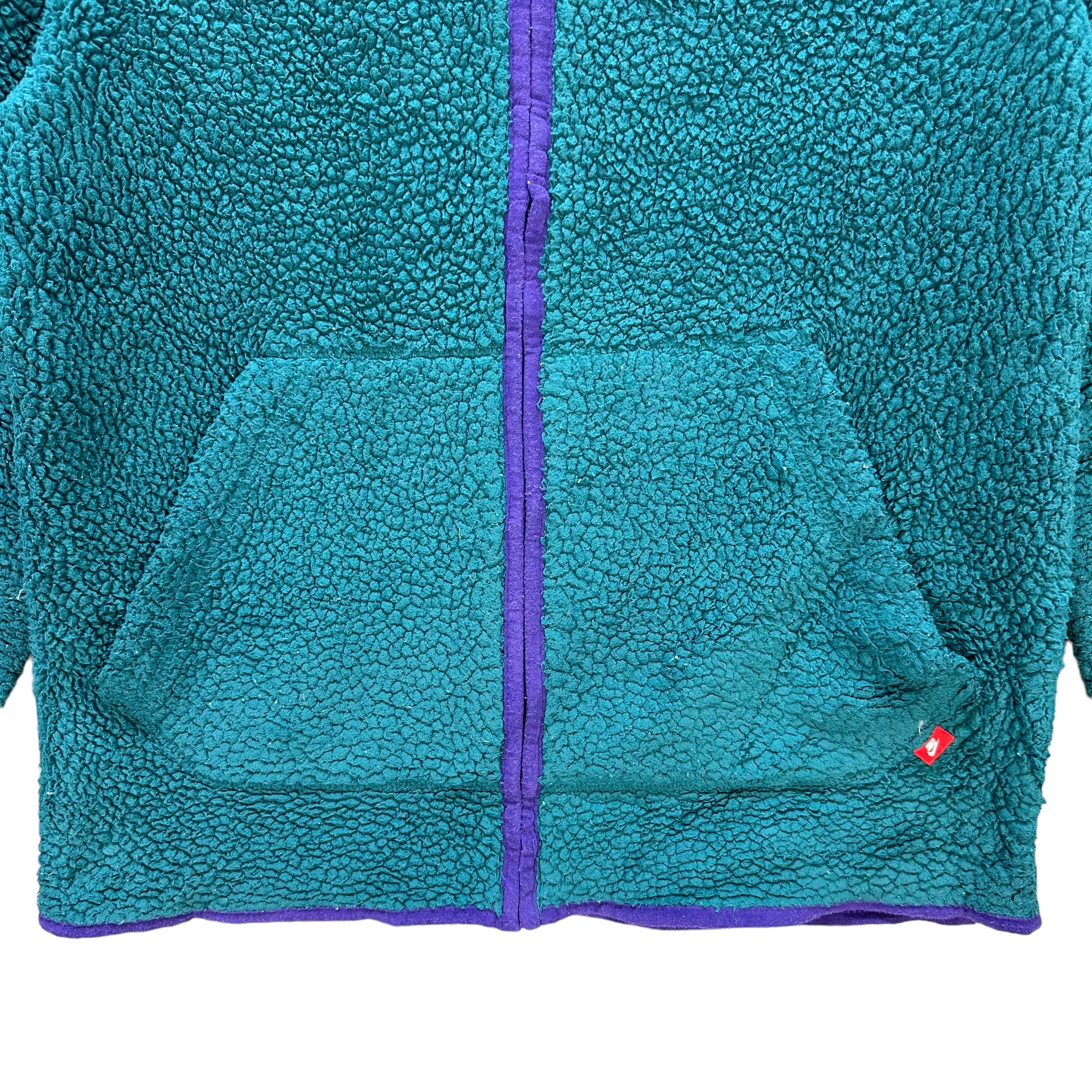 Nike Nike Green Deep Pile Fleece Zipper Hoodies #A2-0052 Size US S / EU 44-46 / 1 - 4 Thumbnail