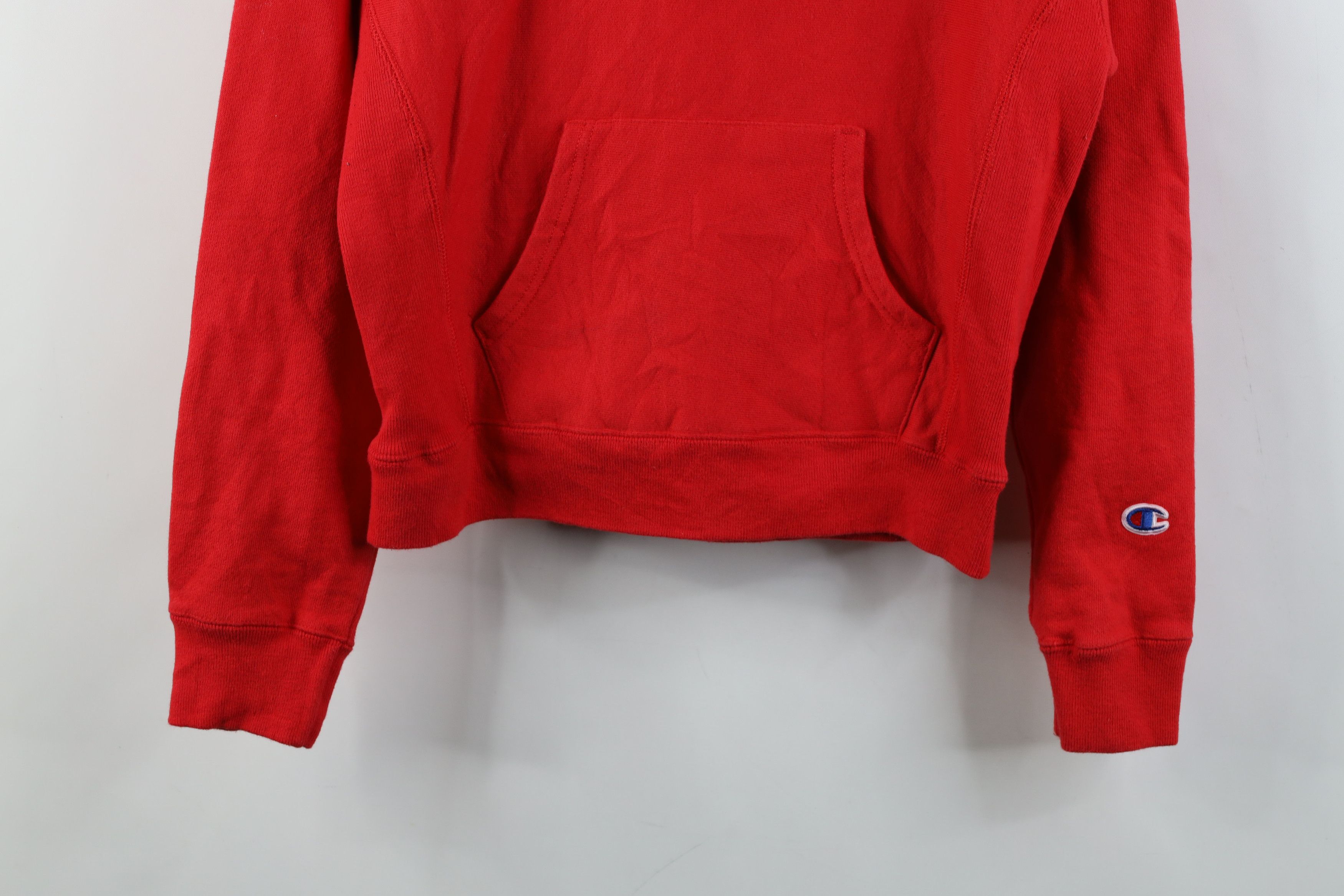Champion Y2K Champion Reverse Weave Cropped Babydoll Hoodie Red Size M / US 6-8 / IT 42-44 - 3 Thumbnail