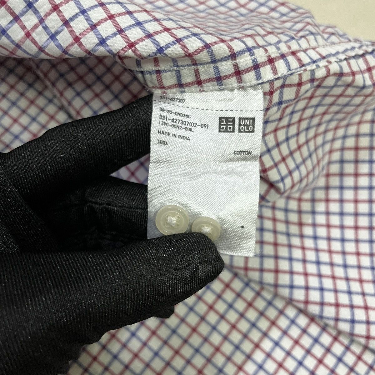 Beauty Beast × Japanese Brand × Uniqlo Uniqlo Small Checkered Button Up Shirt Size US L / EU 52-54 / 3 - 6 Thumbnail