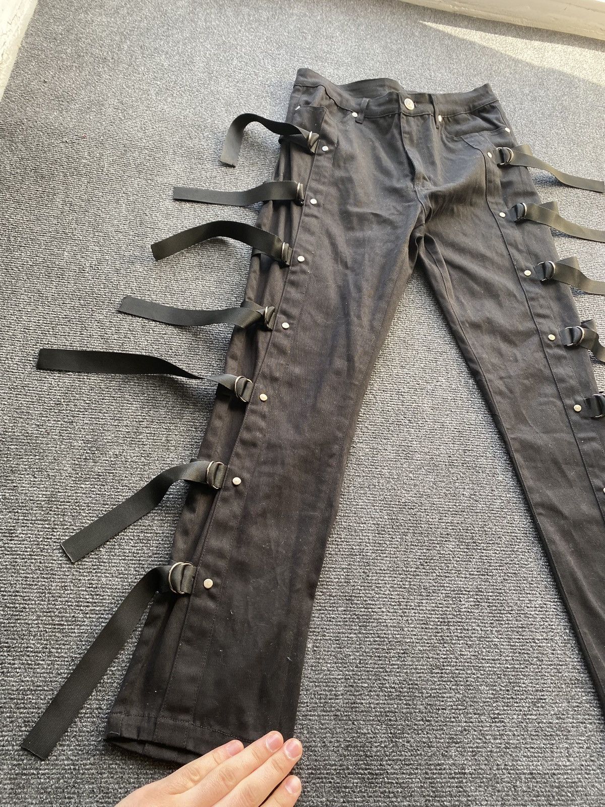 Other 🔥Banned Alt Opium Punk Bondage Gothic Pants 28 rare goth emo Size 28" / US 6 / IT 42 - 4 Thumbnail