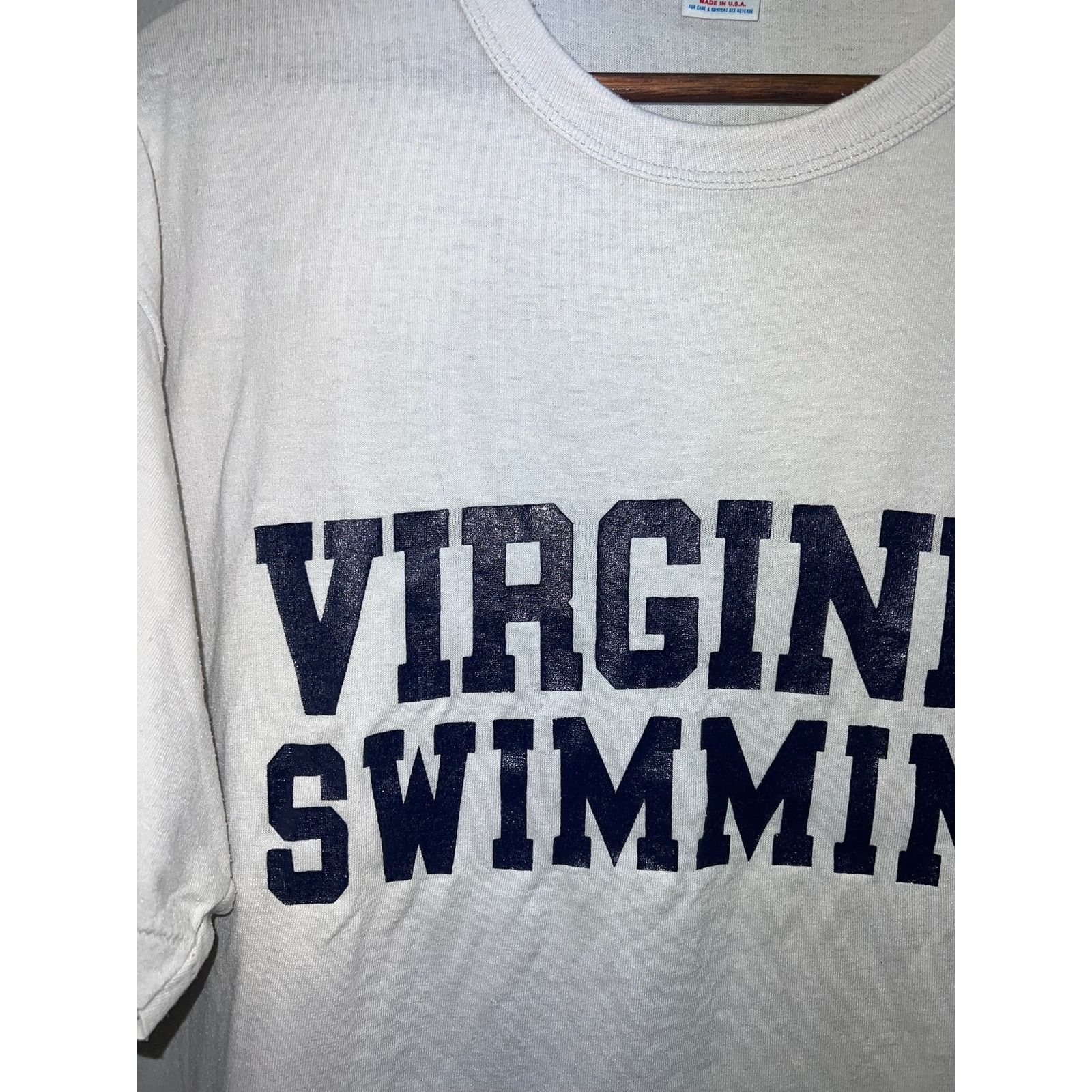 Russell Athletic Vintage Virginia Swimming Shirt College University 90s XL Size US XL / EU 56 / 4 - 3 Thumbnail
