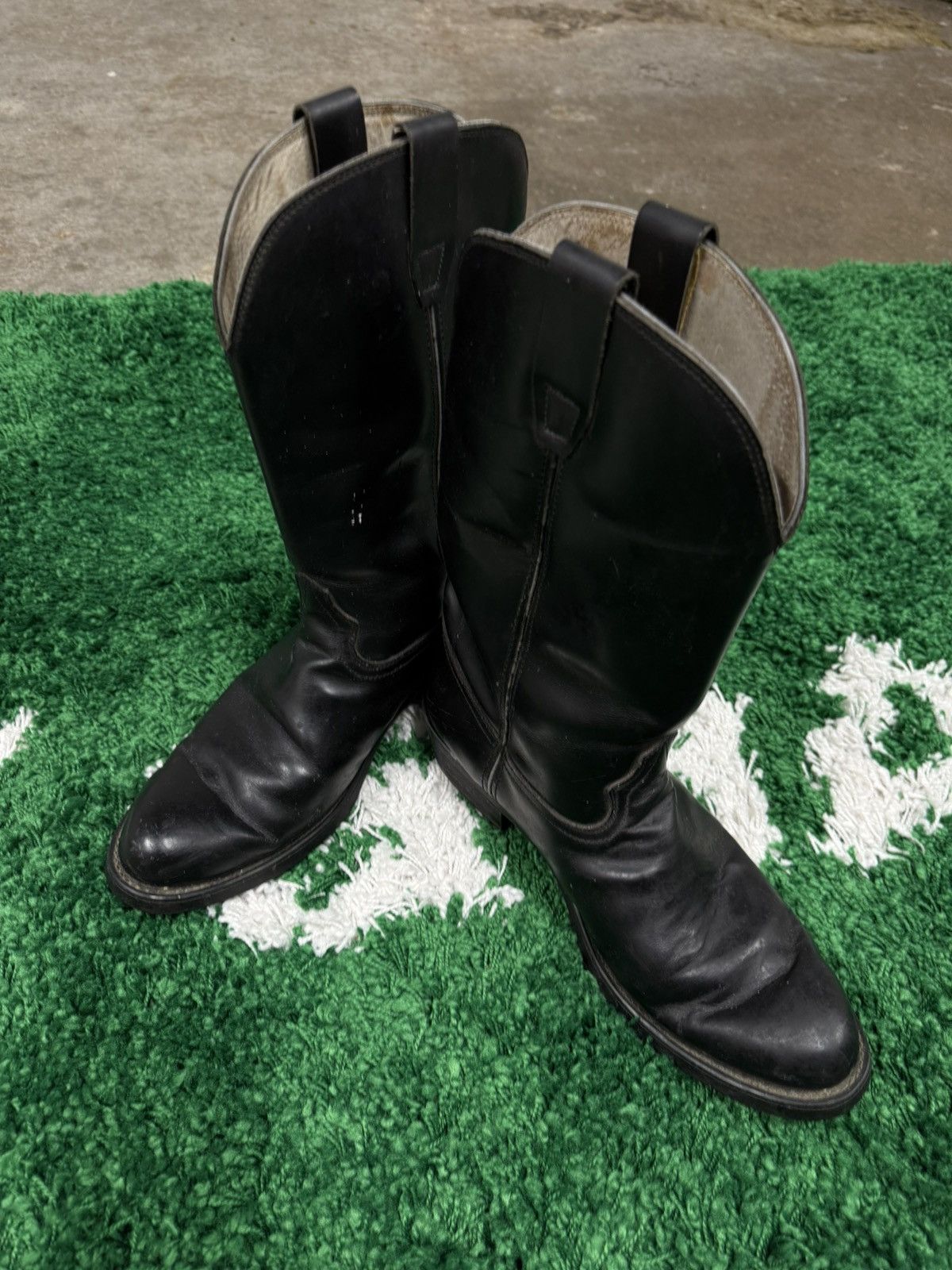 Vintage Vintage Soft Classic Black Leather Durango Cowboy Boots 11EE Size US 11 / EU 44 - 4 Thumbnail