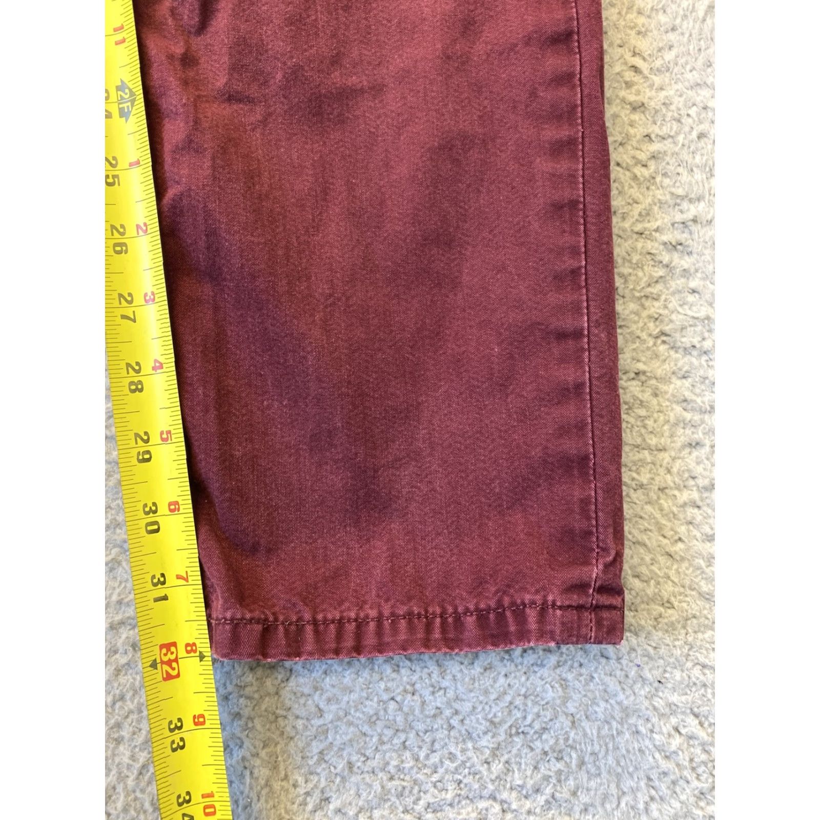 Levi's LEVI'S Chino Pants Mens Size 32x32 Red Cotton Slim Fit Straight Leg Size US 32 / EU 48 - 4 Thumbnail
