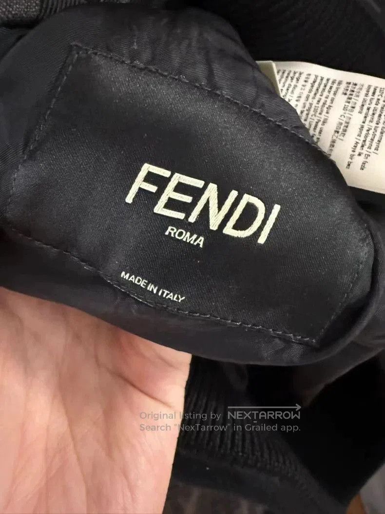 Fendi Fendi Black FF Patterned Bomber Jacket. Size US XL / EU 56 / 4 - 4 Thumbnail