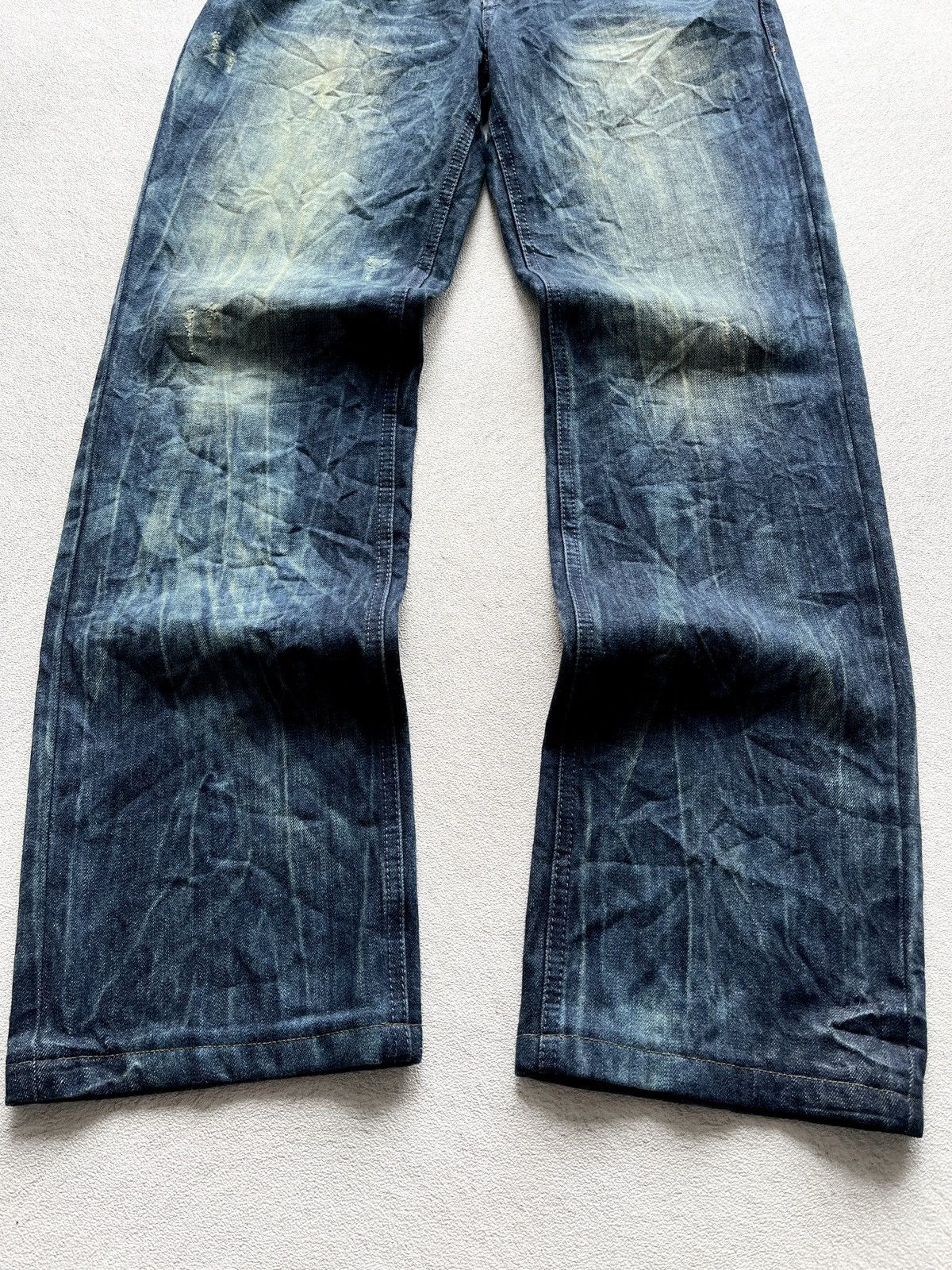2000s Bluemisty Mudwash Faded Wide Jeans