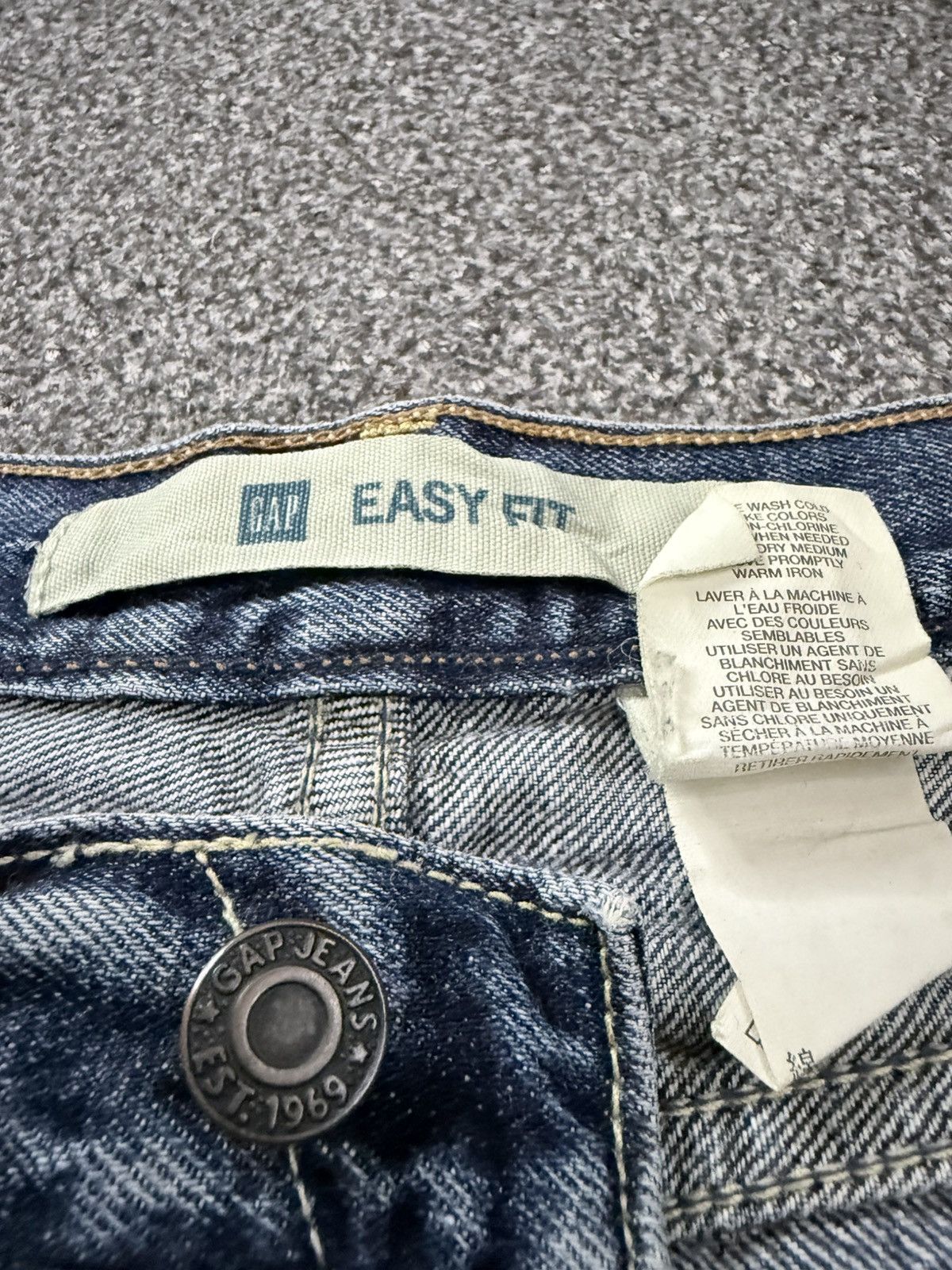 Gap Archives y2k Easy Fit Gap Age Washed Denim Wideleg Jeans Size US 36 / EU 52 - 14 Thumbnail