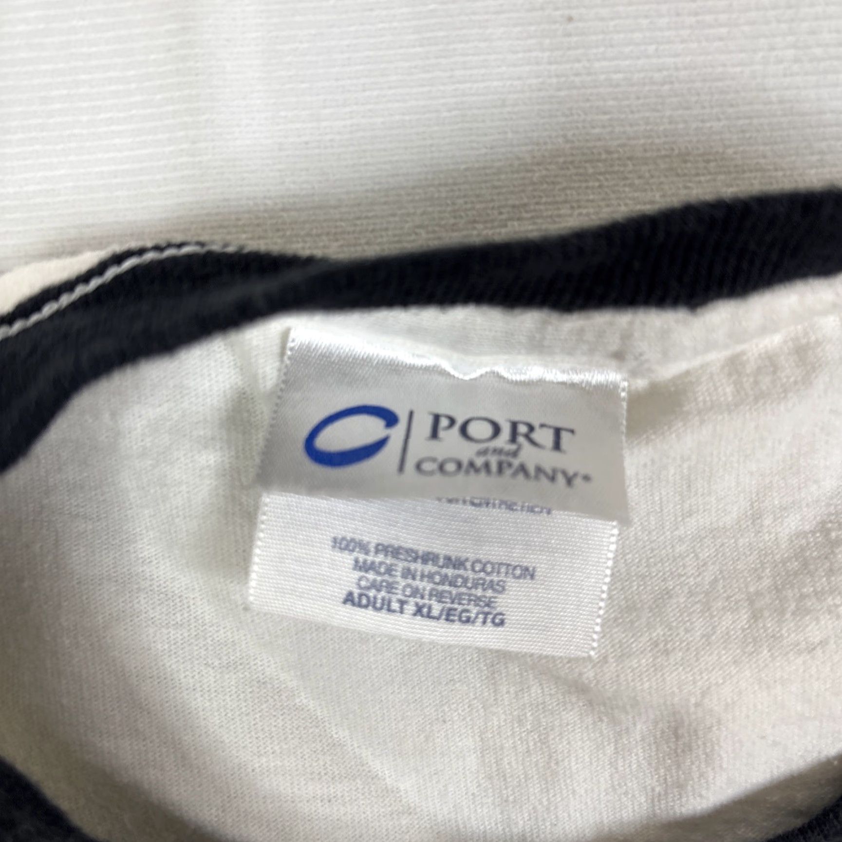 Port & Company Port & Company Port Company Ringer T Shirt Men’s XL White Arnold Is Number Unp Retro Fitness Shirts T-Shirt Men White Retro XL Size US XL / EU 56 / 4 - 3 Thumbnail