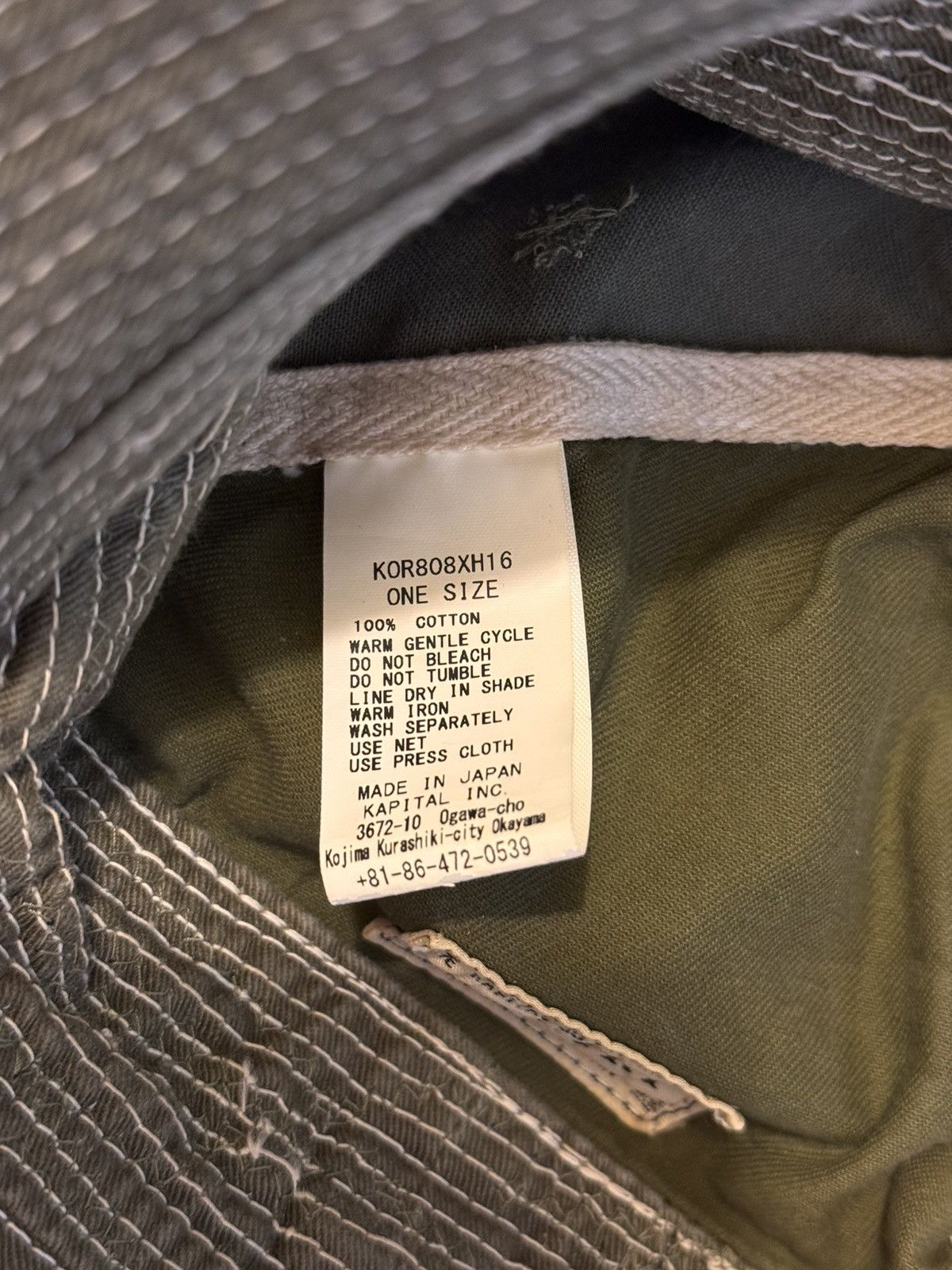 Kapital × Kapital Kountry Old Man by the Sea Green Boro Bucket Hat Size ONE SIZE - 4 Thumbnail
