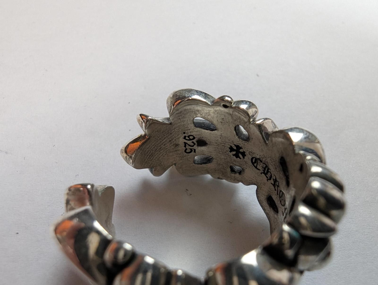 Chrome Hearts Chrome Hearts Double Floral Ring in Silver Size ONE SIZE - 6 Thumbnail