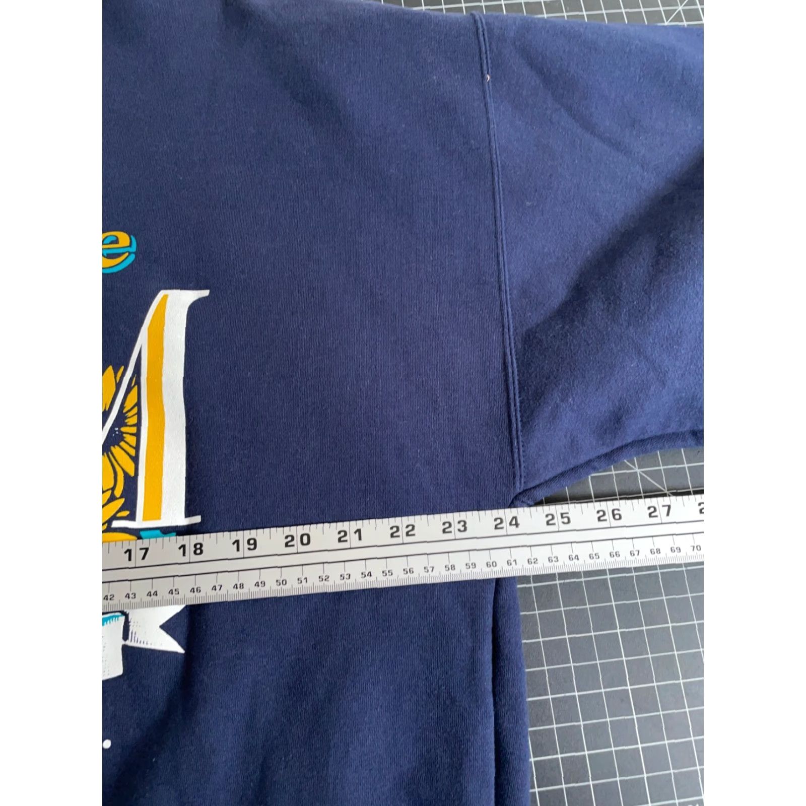 Vintage VINTAGE US Air Force Mom Sweatshirt Gear for Sports Adult XL Dark Blue Heavyweight Cotton-Blend Fleece Raglan Sleeve Crew Neck Pullover Women Size XL / US 12-14 / IT 48-50 - 5 Thumbnail