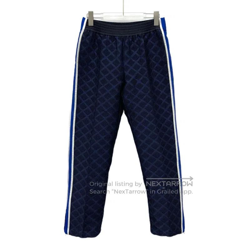 Chanel Chanel Dark blue diamond-shaped plaid casual trousers Size 25" / US 0 / IT 36 - 1 Thumbnail