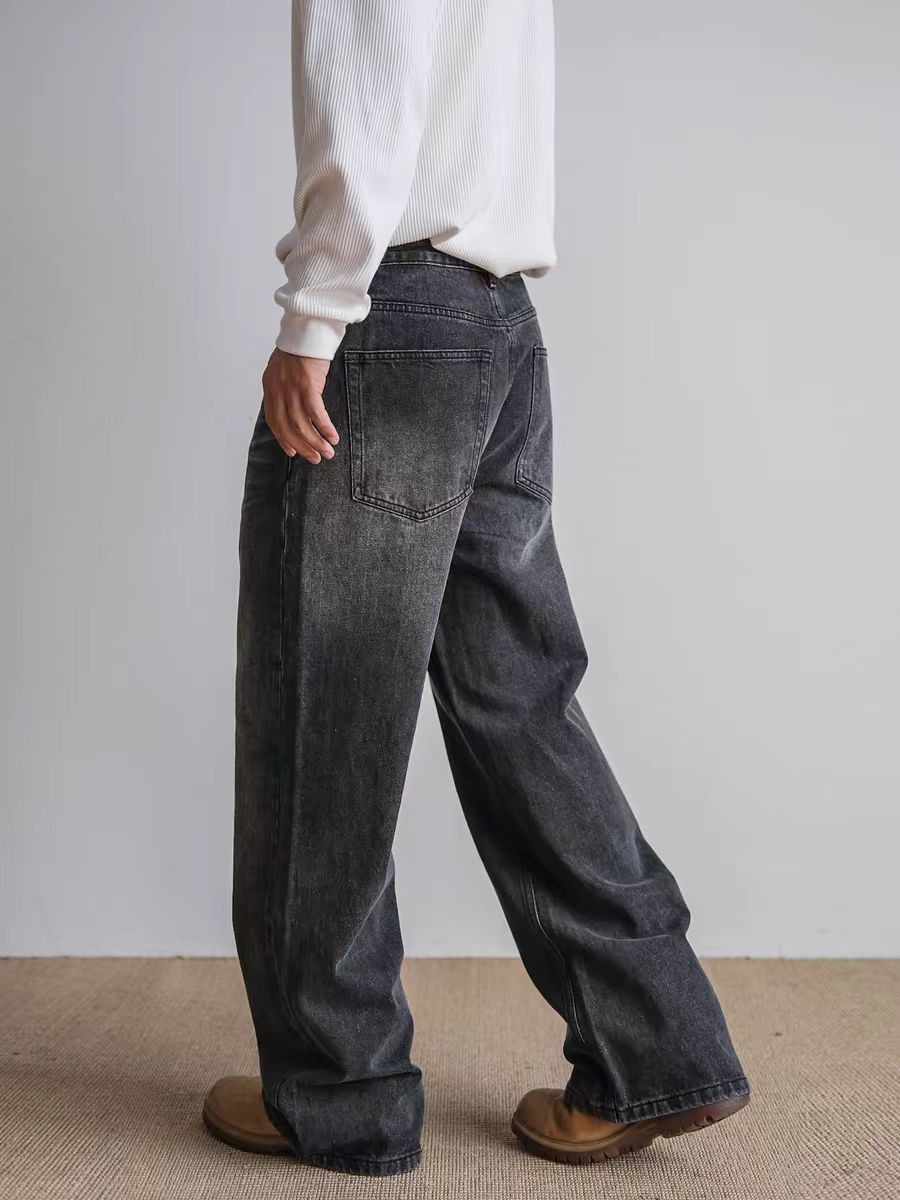 Japanese Brand 13 oz Vintage Washed Black Jeans Size US 30 / EU 46 - 3 Thumbnail