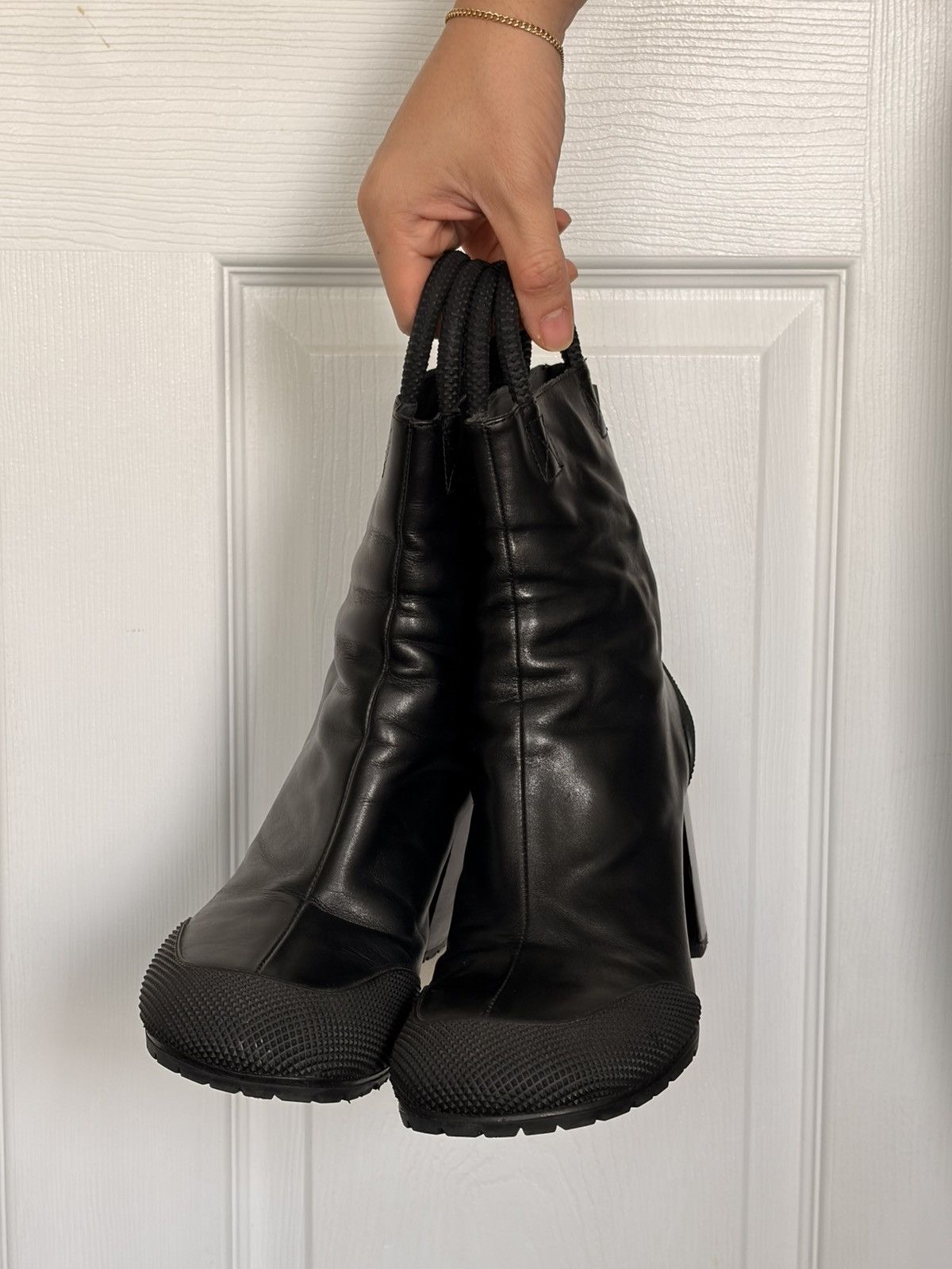 Random Identities Black heel boots By Stefano Pilati EU 41 Size US 11 / IT 41 - 3 Thumbnail
