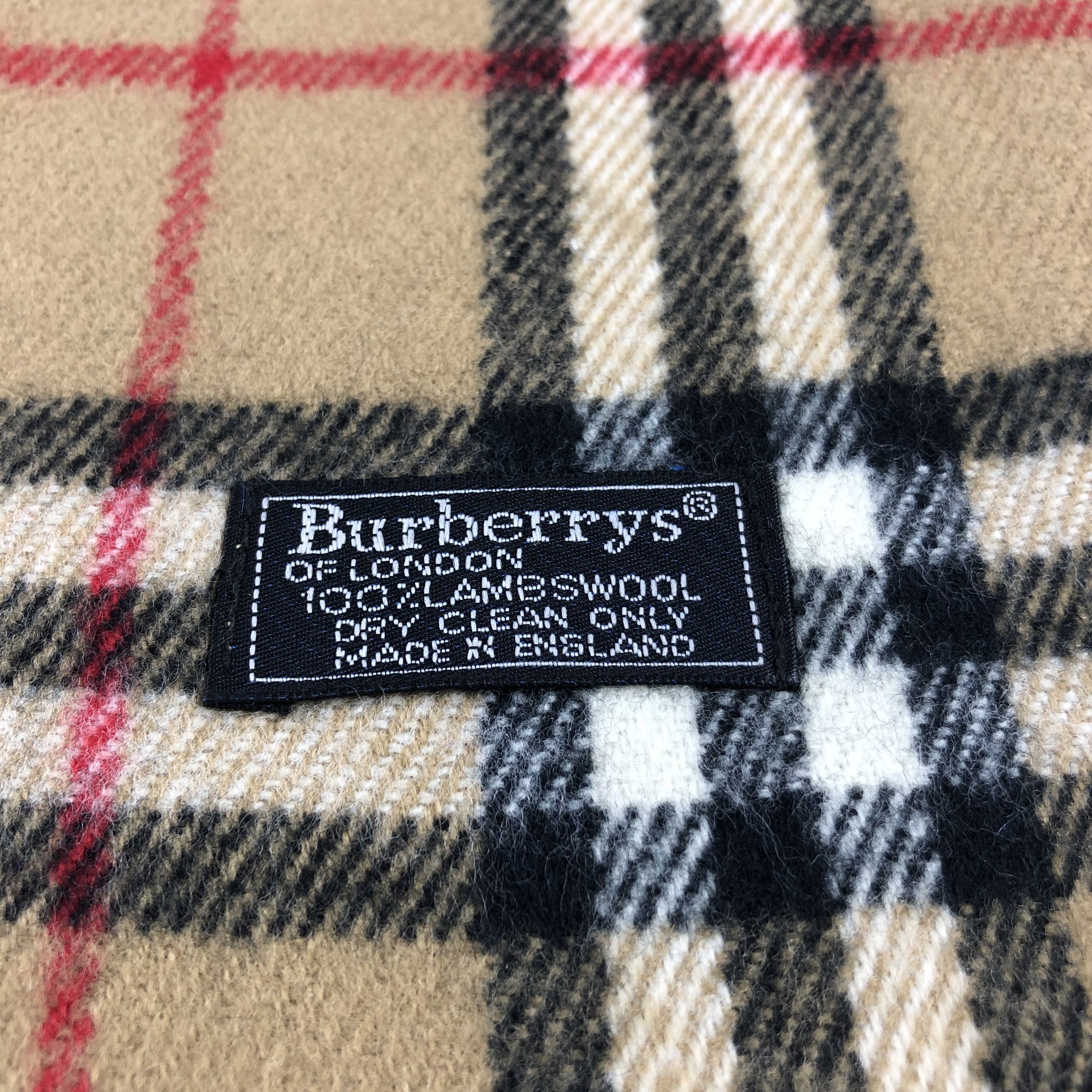 Burberry Burberrys Nova Check Tanned Wool Scarf Muffler V1000 Size ONE SIZE - 4 Thumbnail