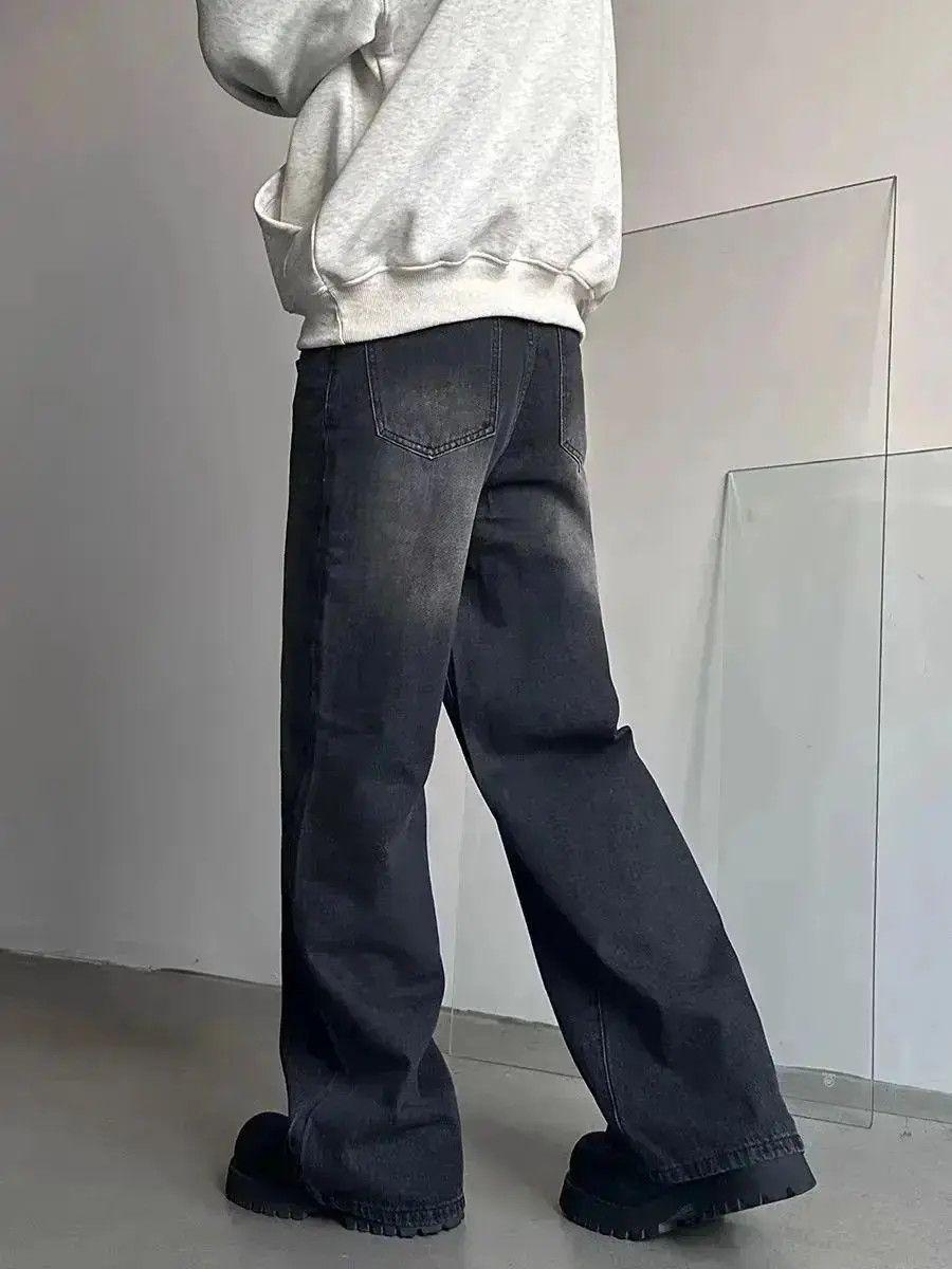 Japanese Brand Washed vintage baggy Y2K street jeans Size US 32 / EU 48 - 2 Thumbnail