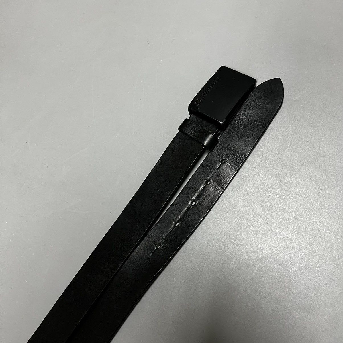 Carhartt Carhartt Leather Belt Vintage Black Size ONE SIZE - 10 Thumbnail
