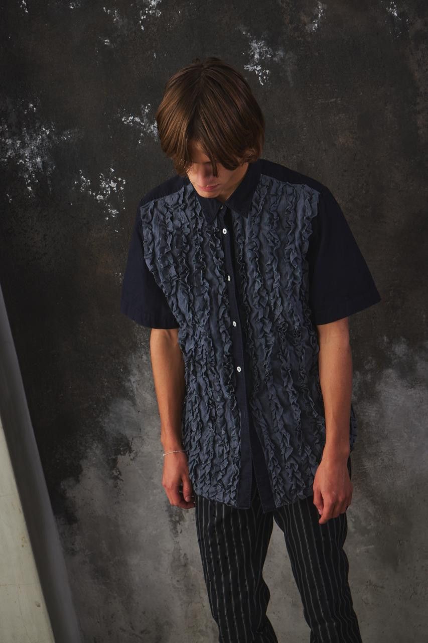 Comme des Garcons 1999 COMME DES GARCONS Reversible Textured Panel S/S Shirt Size US M / EU 48-50 / 2 - 1 Thumbnail