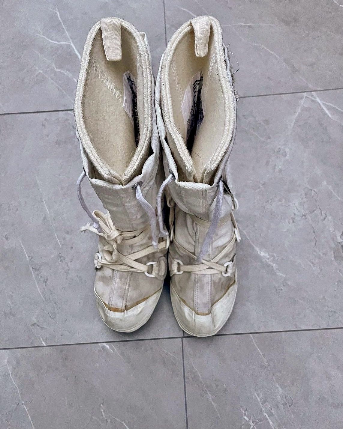 Vintage ⌖ 1990s Off-White Rebirth Combat Boots ⌖ Size US 10 / EU 43 - 9 Thumbnail