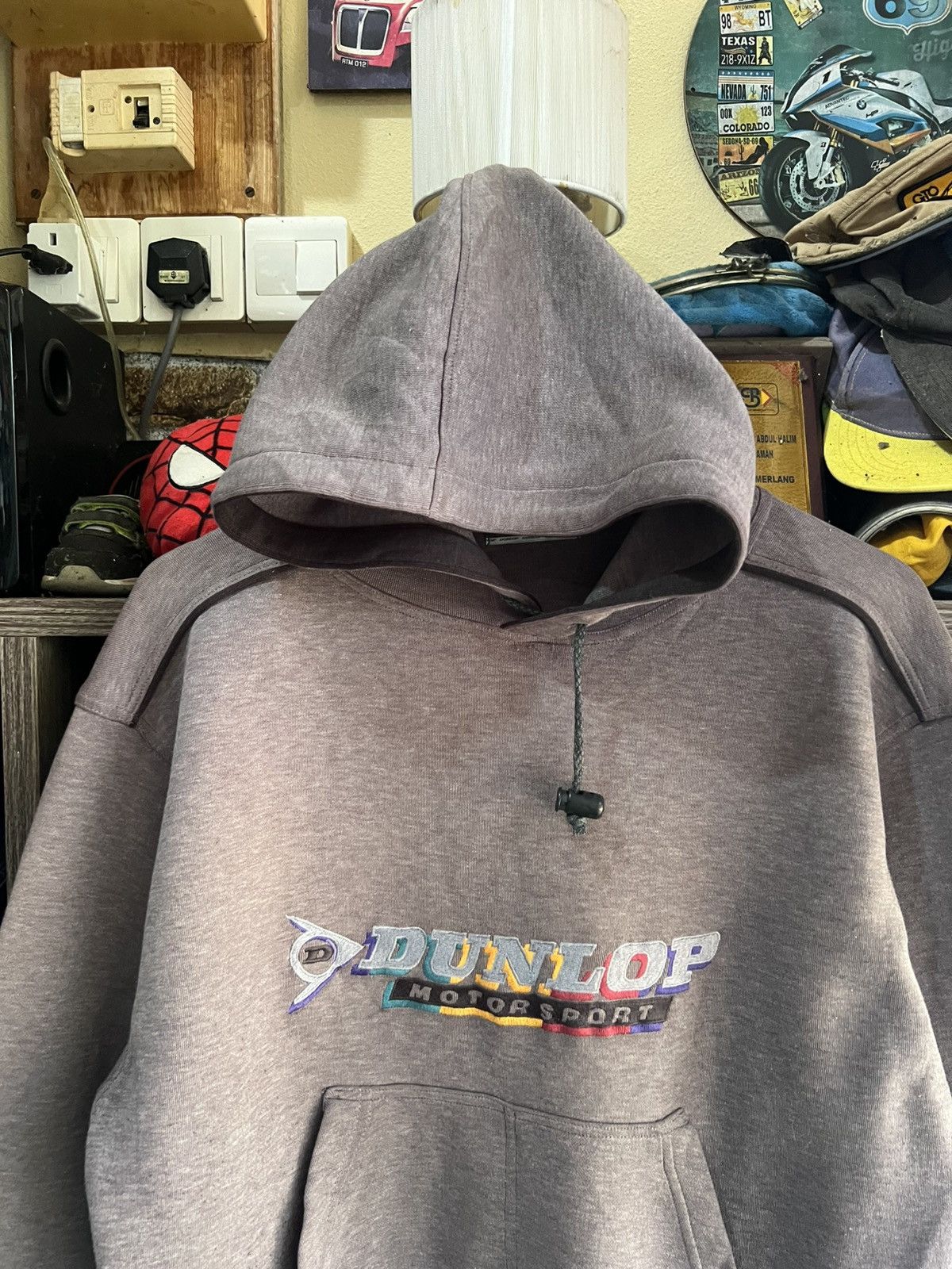 Dunlop 🔥Vintage Dunlop Motorsport Pullover Hoodie Size US M / EU 48-50 / 2 - 3 Thumbnail