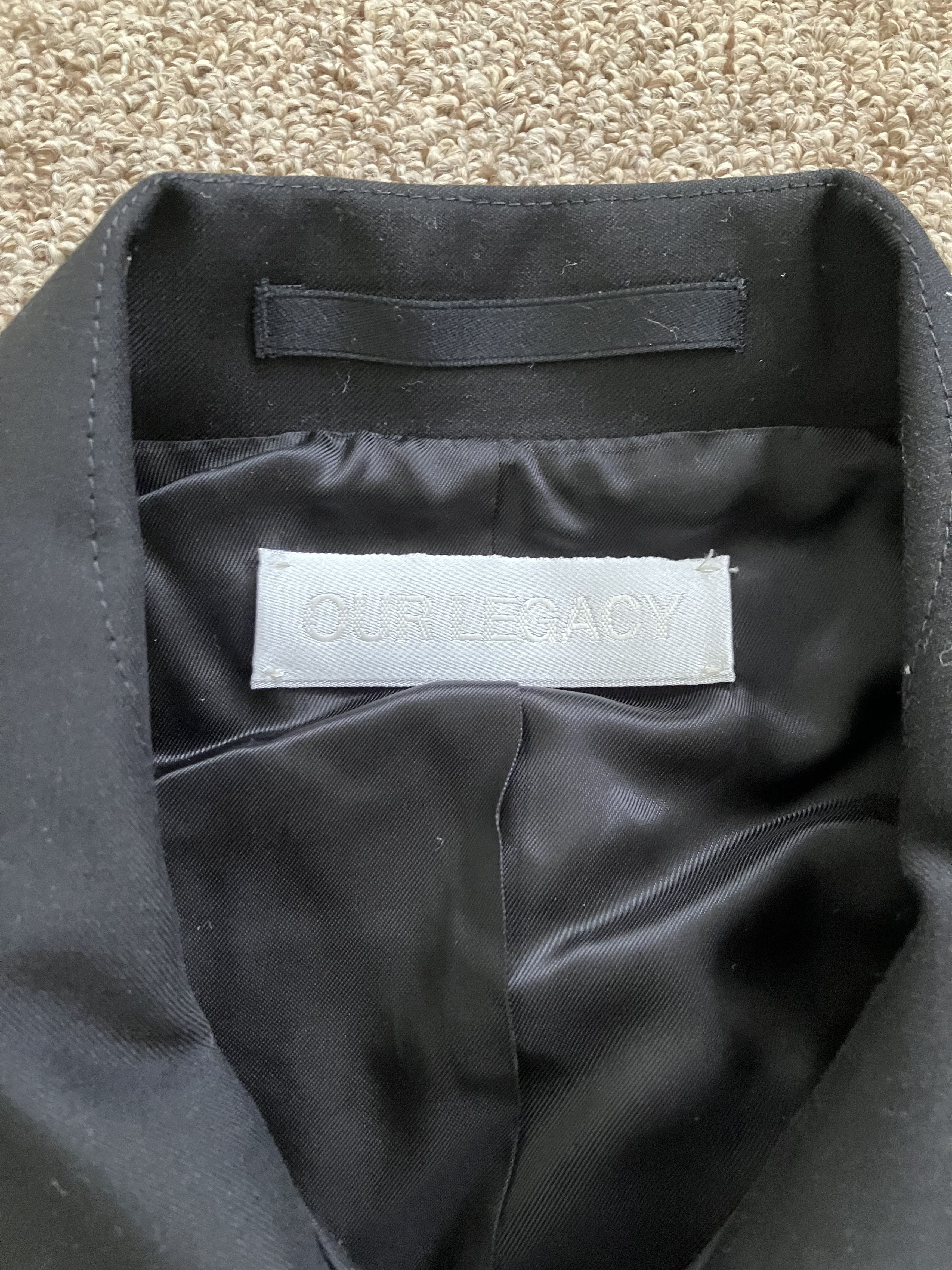 Our Legacy Our Legacy Mini Jacket Black Worsted Wool Size US S / EU 44-46 / 1 - 3 Thumbnail