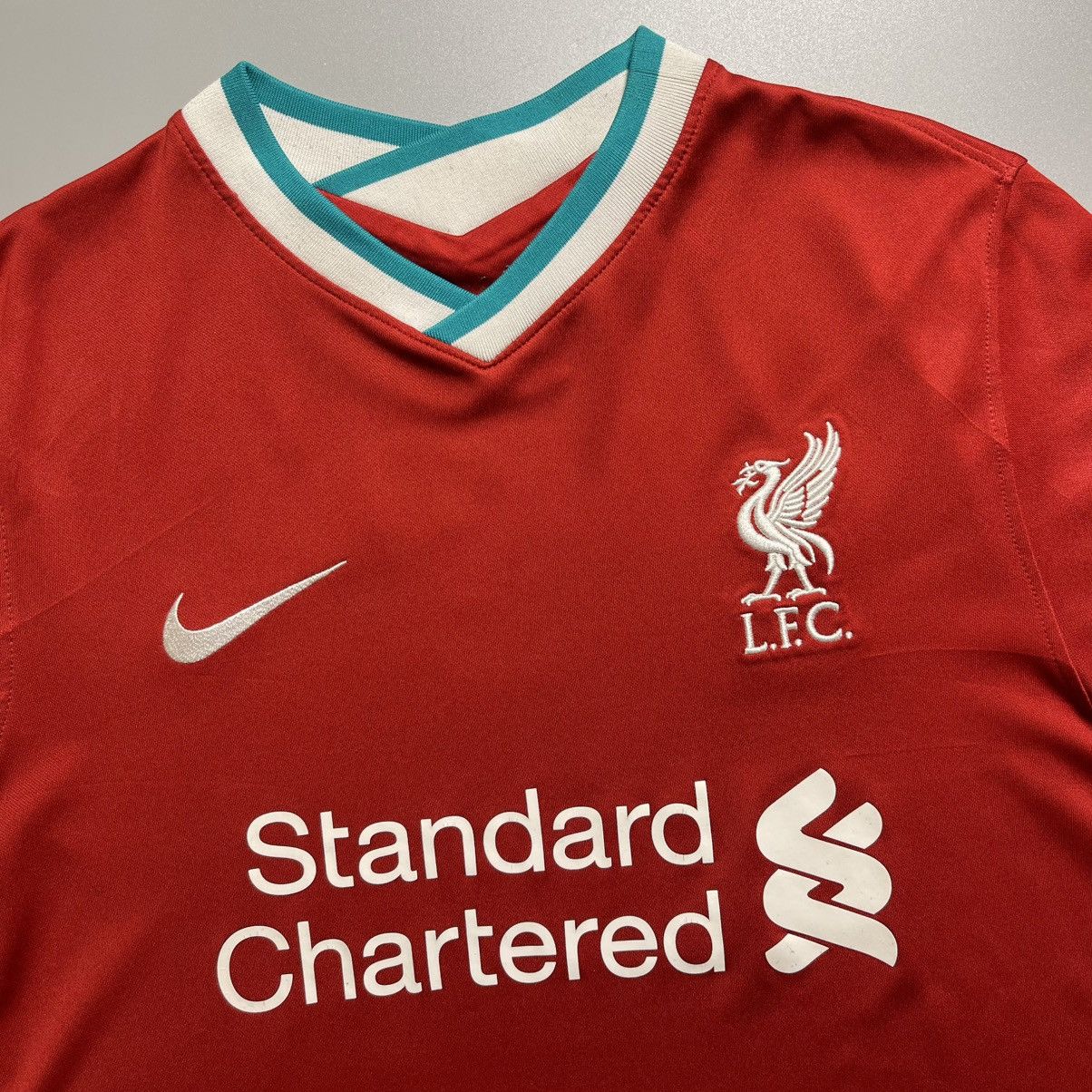Nike × Vintage LIVERPOOL NIKE 2020/2021 FOOTBALL HOME JERSEY #4 VIRGIL Size US S / EU 44-46 / 1 - 4 Thumbnail