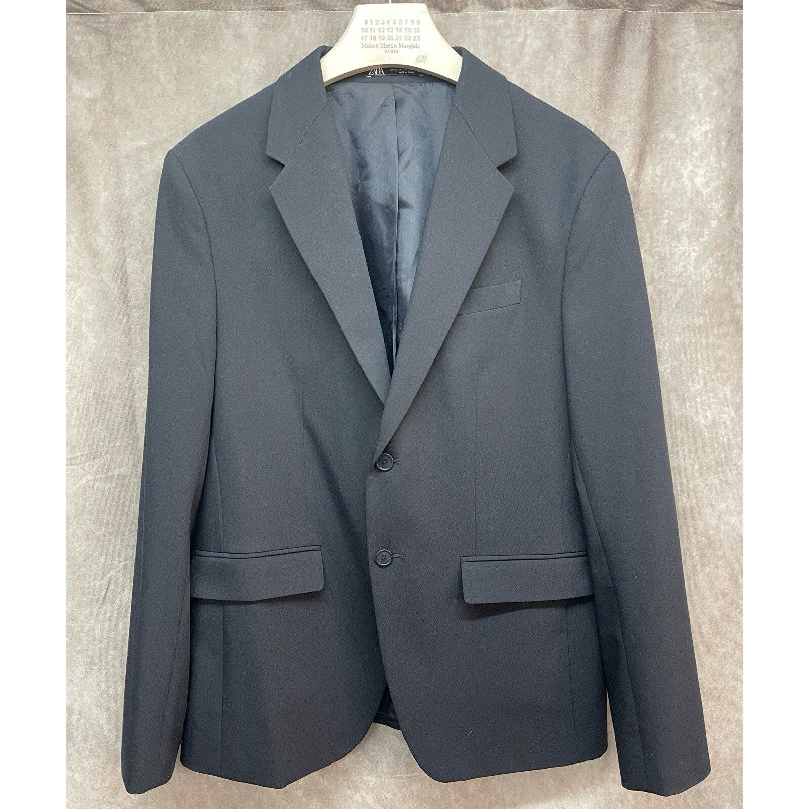 Zara Zara Blazer Mens size 42 comfort slim Fit jacket Navy Blue P Size 42R - 1 Thumbnail