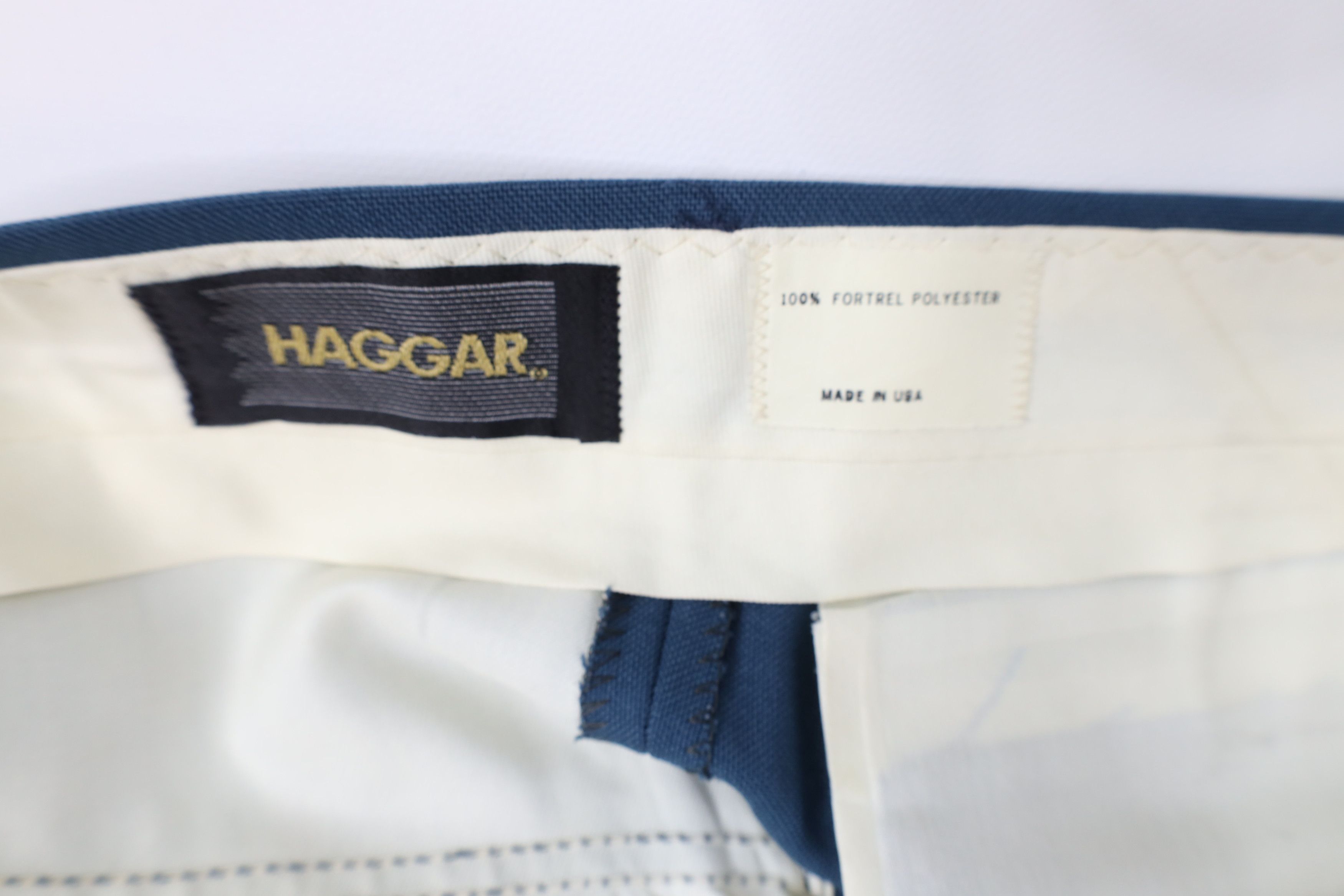 Vintage Vintage 70s Streetwear Flared Wide Leg Chino Pants Blue USA Size US 34 / EU 50 - 11 Thumbnail