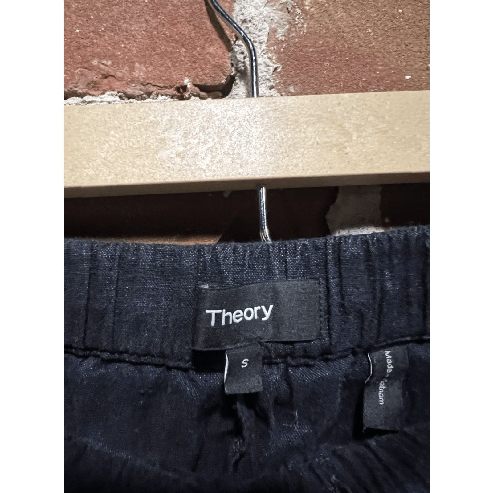 Theory Theory Womens Cargo Pants Blue Linen Small S Regular Pull On Hair? Size 28" / US 6 / IT 42 - 3 Thumbnail