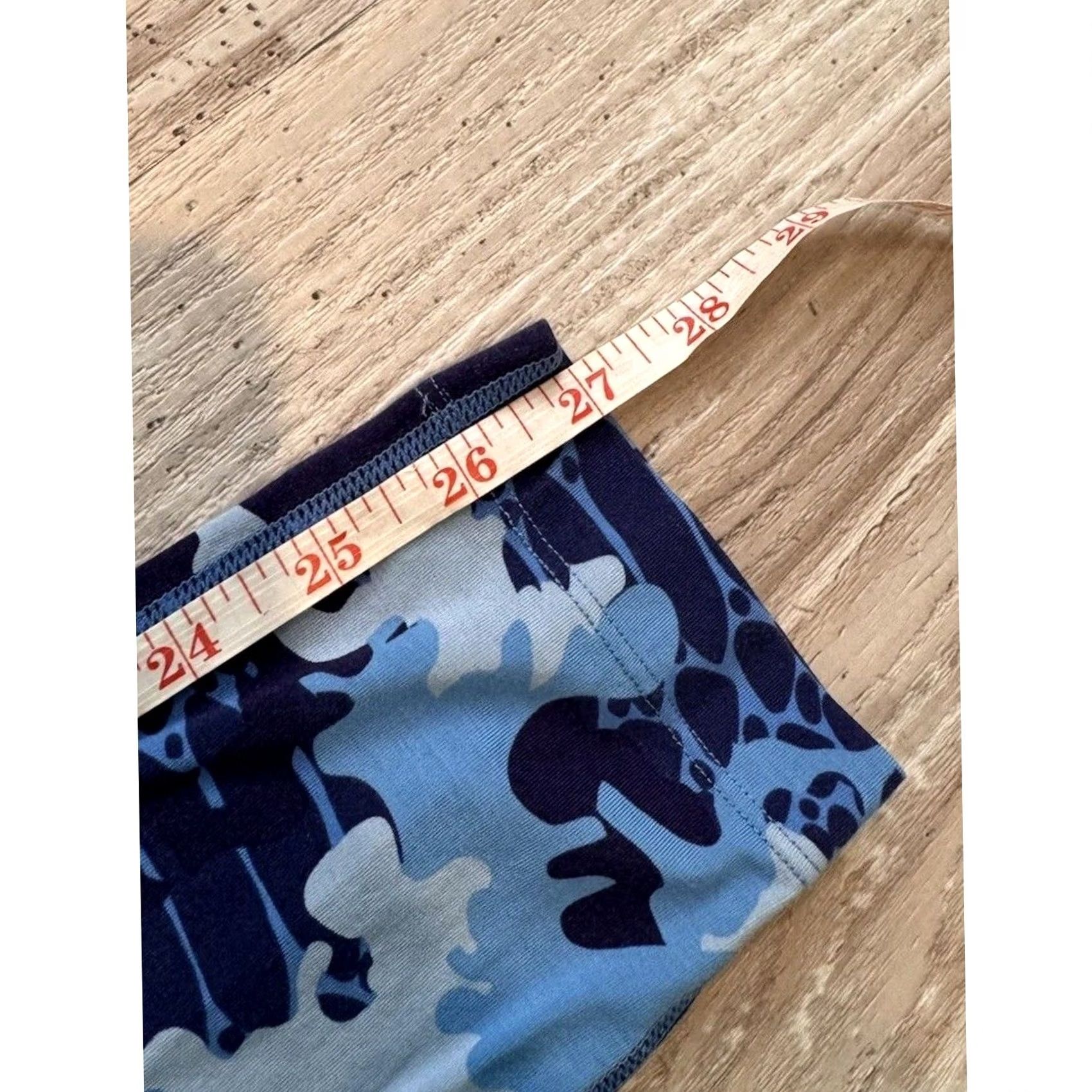 Vintage ETHIKA Women's Leggings Blue Multi-Print M Size 26" / US 2 / IT 38 - 3 Thumbnail