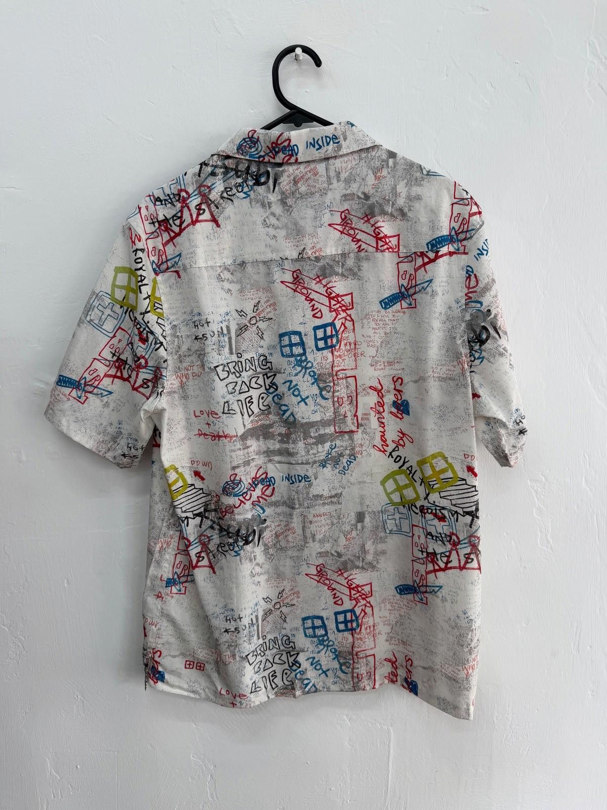 Ksubi new ksubi medium m short sleeve resort shirt scrawler white Size US M / EU 48-50 / 2 - 4 Thumbnail