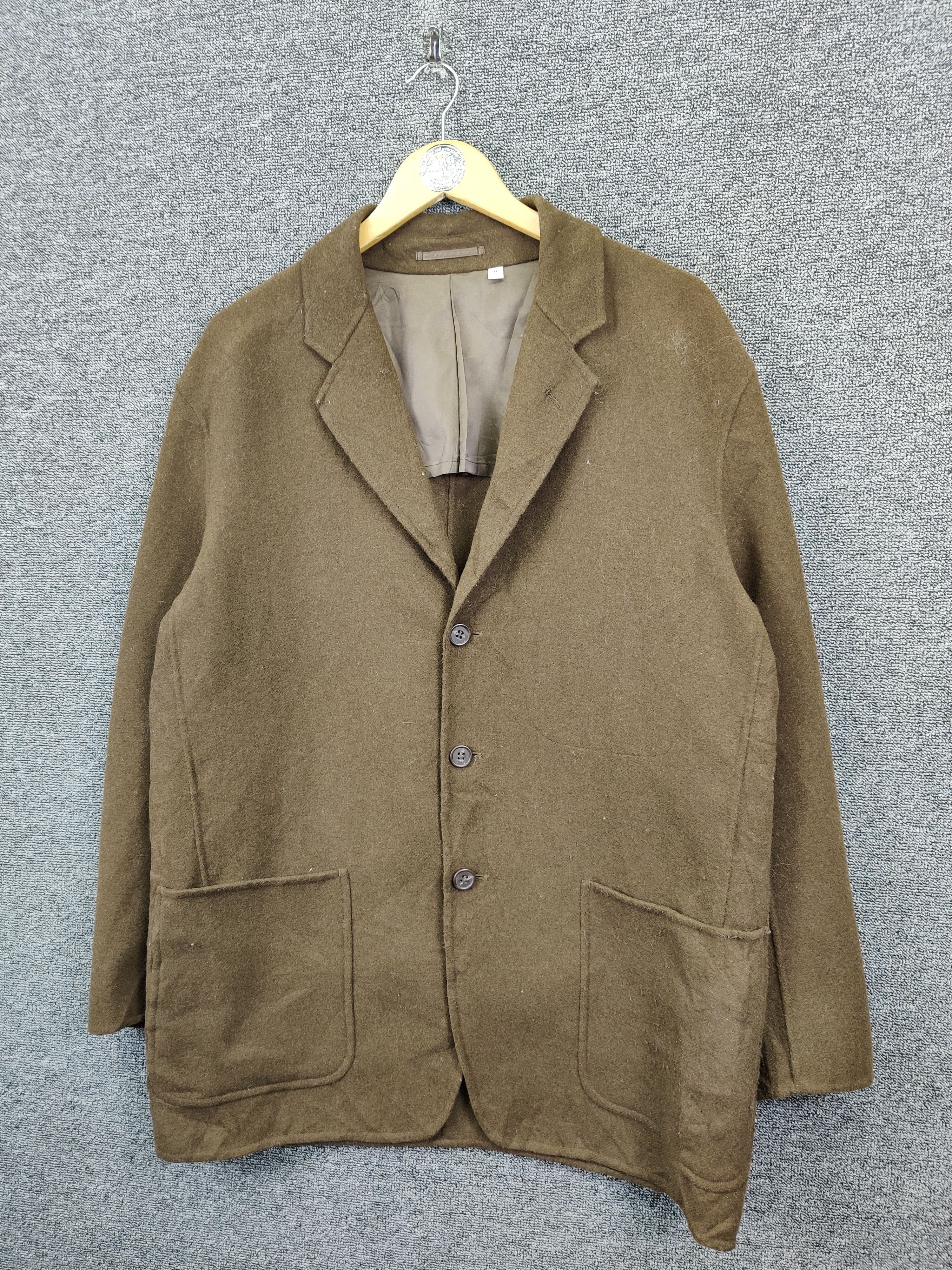 Christophe Lemaire Lemaire U Uniqlo Wool Button Coat Jacket Size US XL / EU 56 / 4 - 2 Thumbnail