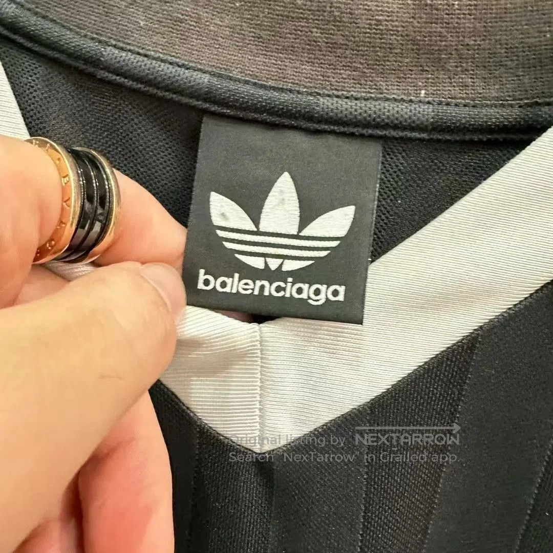 Balenciaga balenciaga x adidas black striped soccer jersey. Size US M / EU 48-50 / 2 - 4 Thumbnail