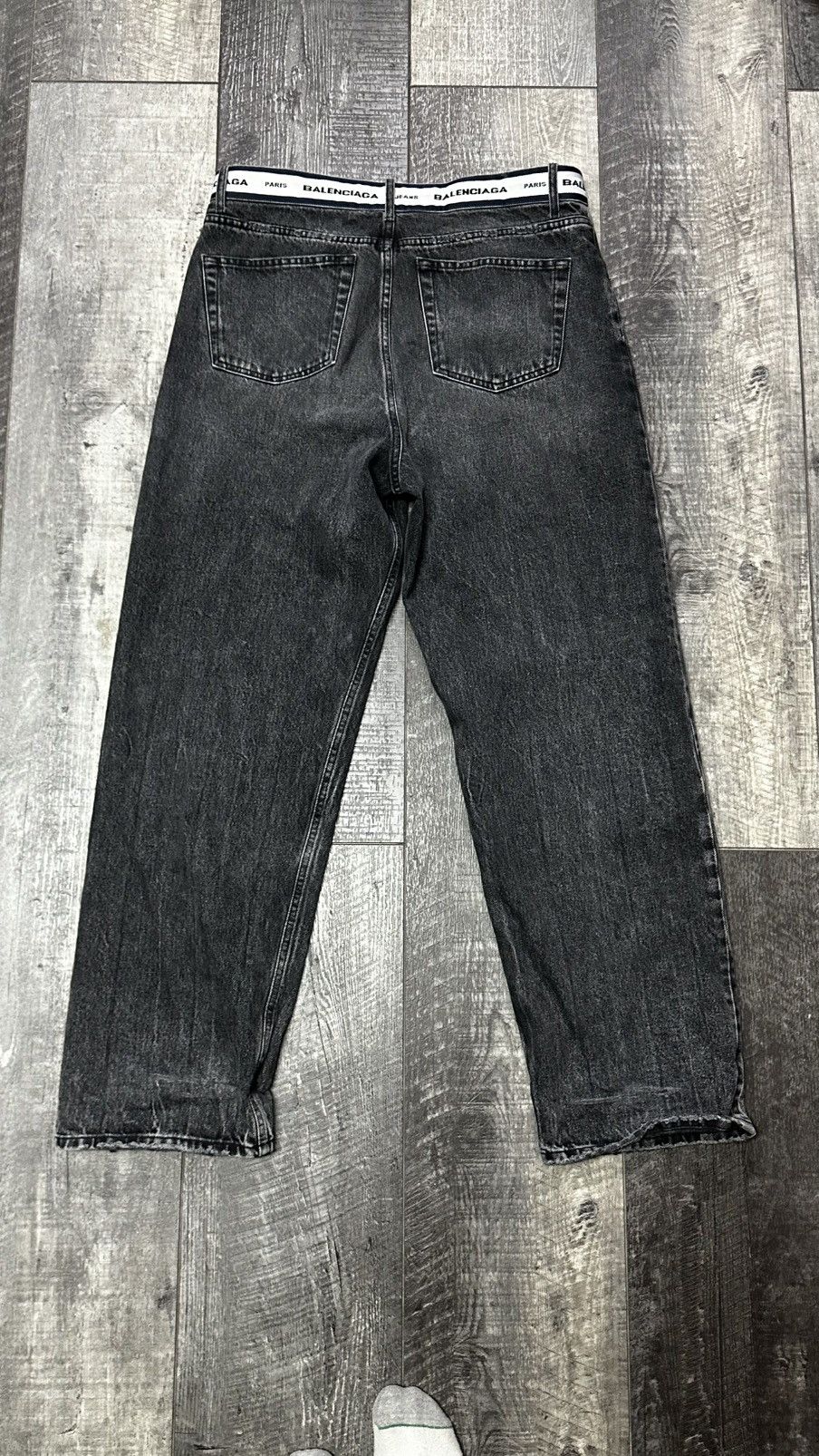 Balenciaga Balenciaga logo wasitband jeans Size US 34 / EU 50 - 4 Thumbnail