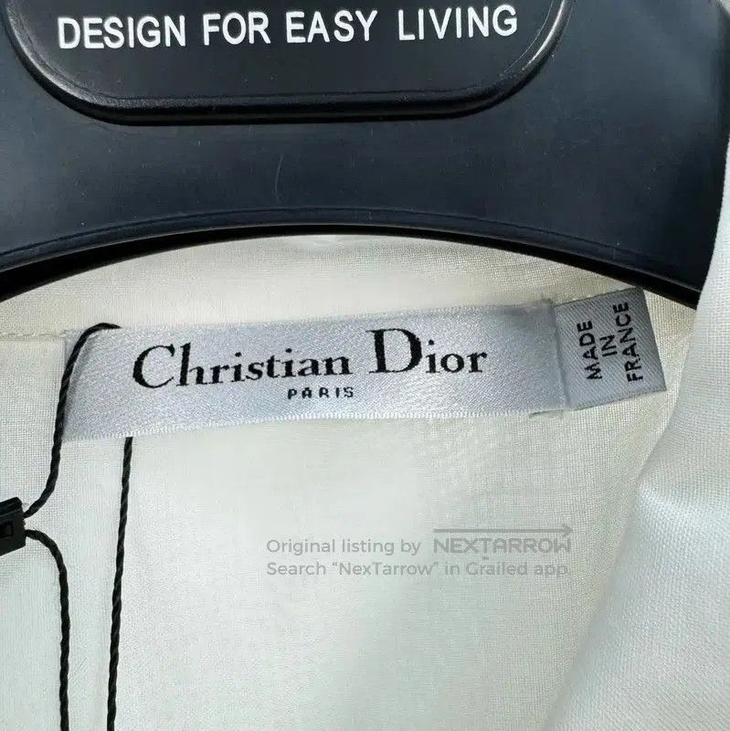 Dior Dior Embroidered White Cotton Summer Shirt . Size S / US 4 / IT 40 - 5 Thumbnail