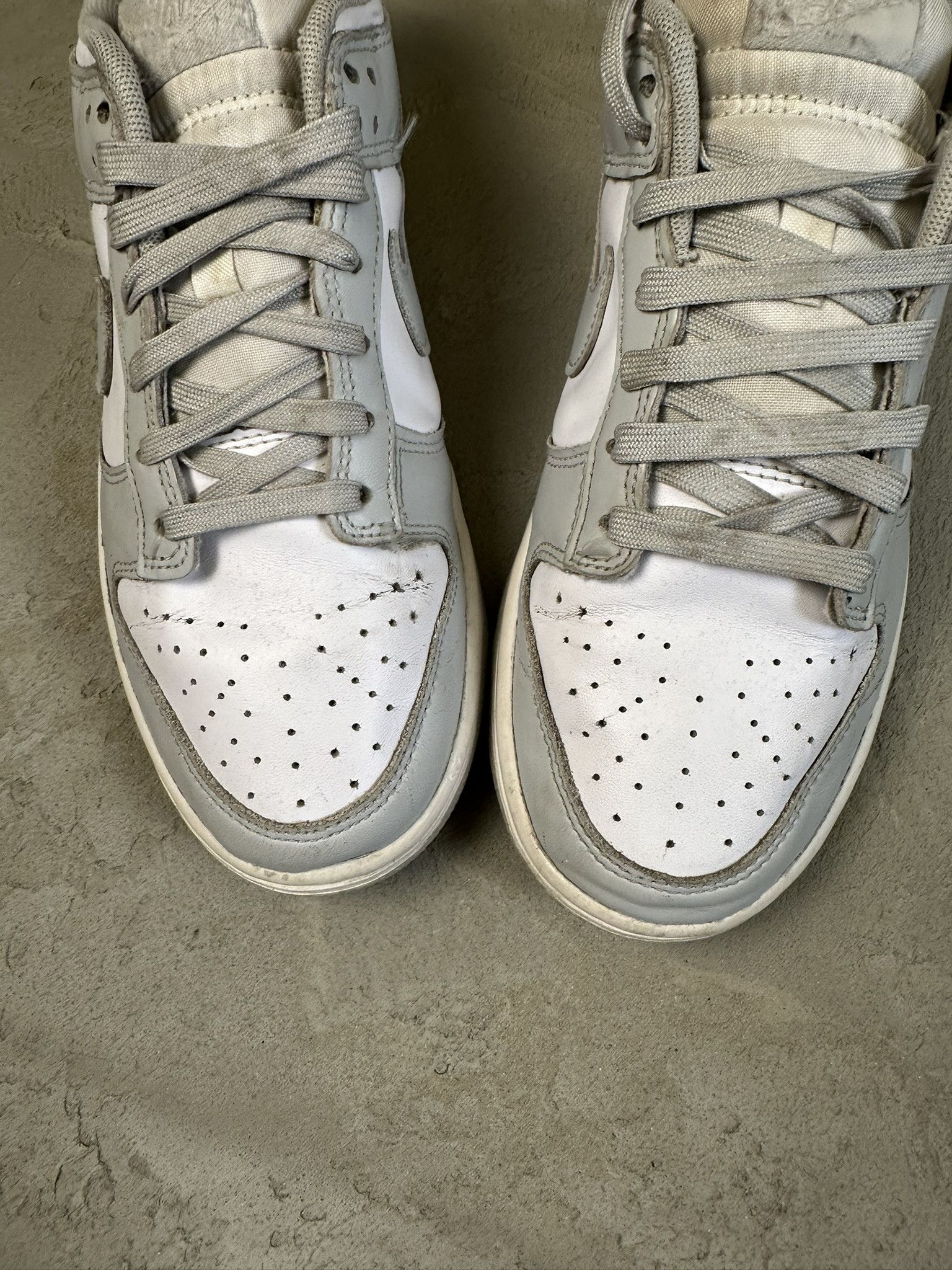 Nike Nike Dunk Gray Fog Low Leather Sneakers Hype Size US 7.5 / EU 40-41 - 3 Thumbnail