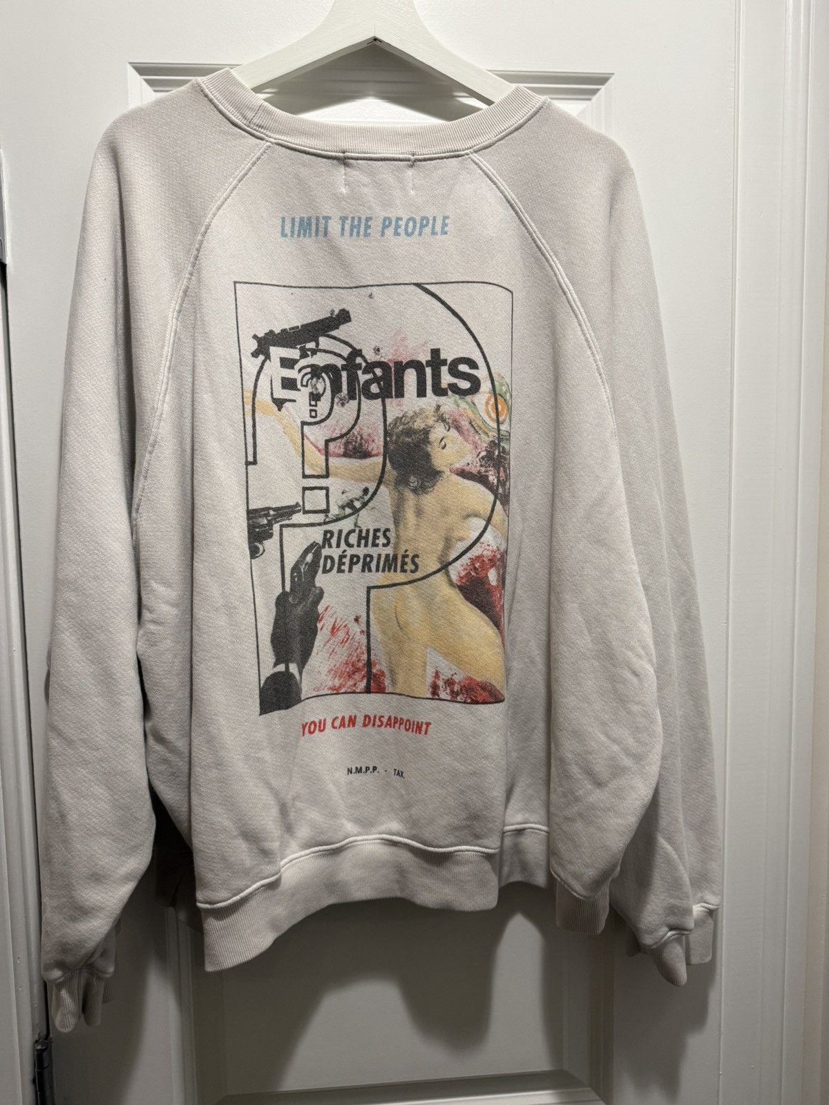 Enfants Riches Deprimes Enfants Riches Déprimés Thrilling Raglan Sweatshirt in ivory Size US L / EU 52-54 / 3 - 6 Thumbnail