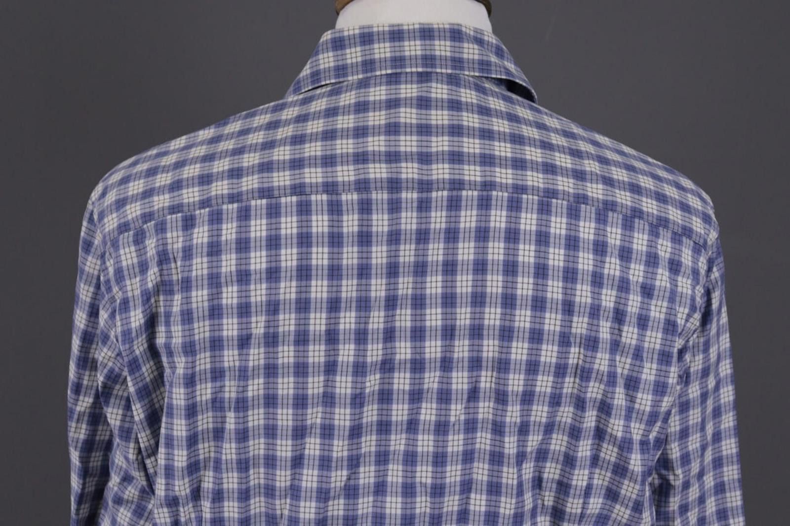 Eton Eton Contemporary Check Blue Shirt Size 45 17.75 XXL Size US M / EU 48-50 / 2 - 12 Thumbnail