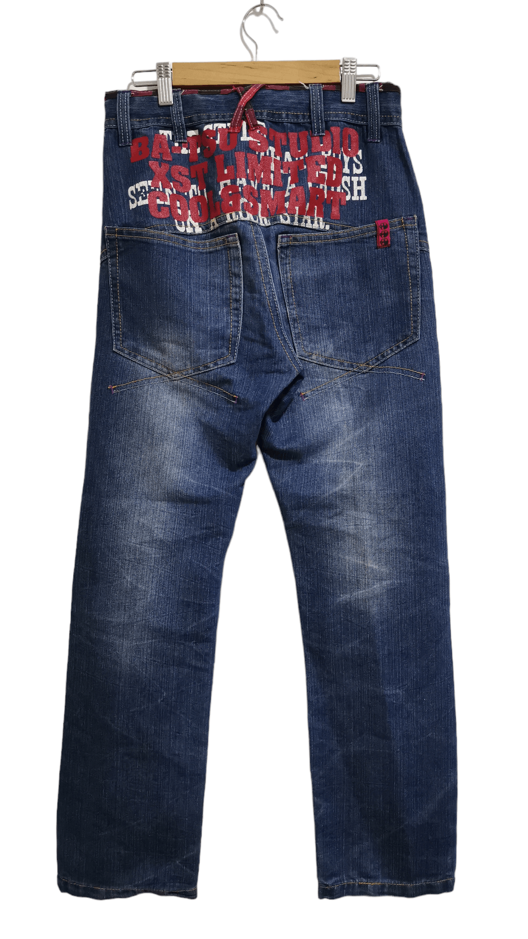 Japanese Brand × Vintage Skull Embroidery Japan Jeans BatsuStudio Lightning Wash Size US 28 / EU 44 - 8 Thumbnail
