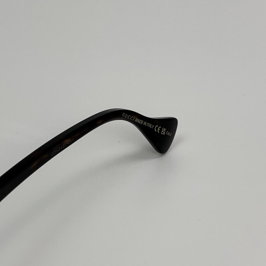 Gucci Gucci Sunglasses GG1596SK 003 Dark Havana/Dark Brown Unisex Size ONE SIZE - 4 Thumbnail
