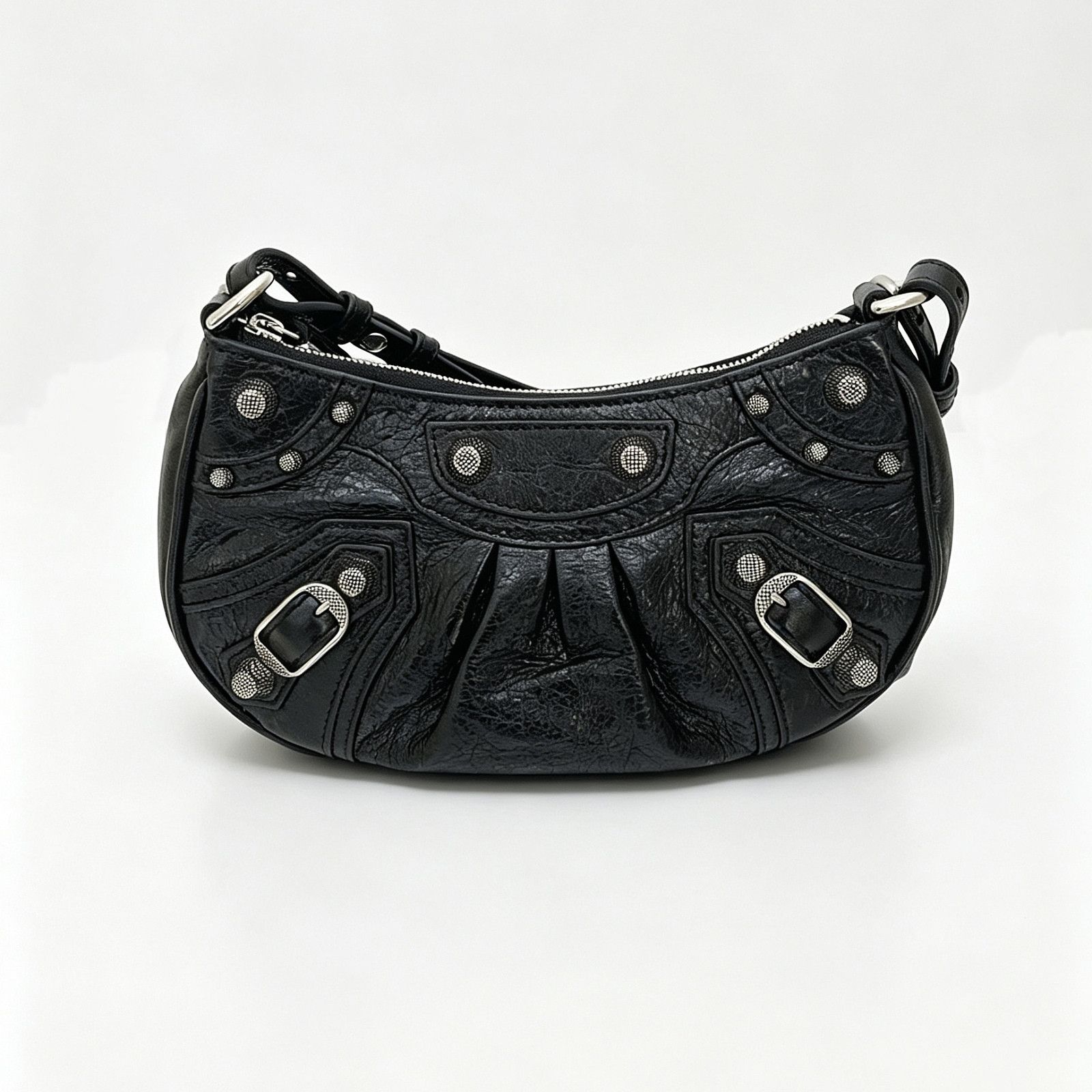 Balenciaga Le Cagole Mini Studded Leather Bag in Black, Women's