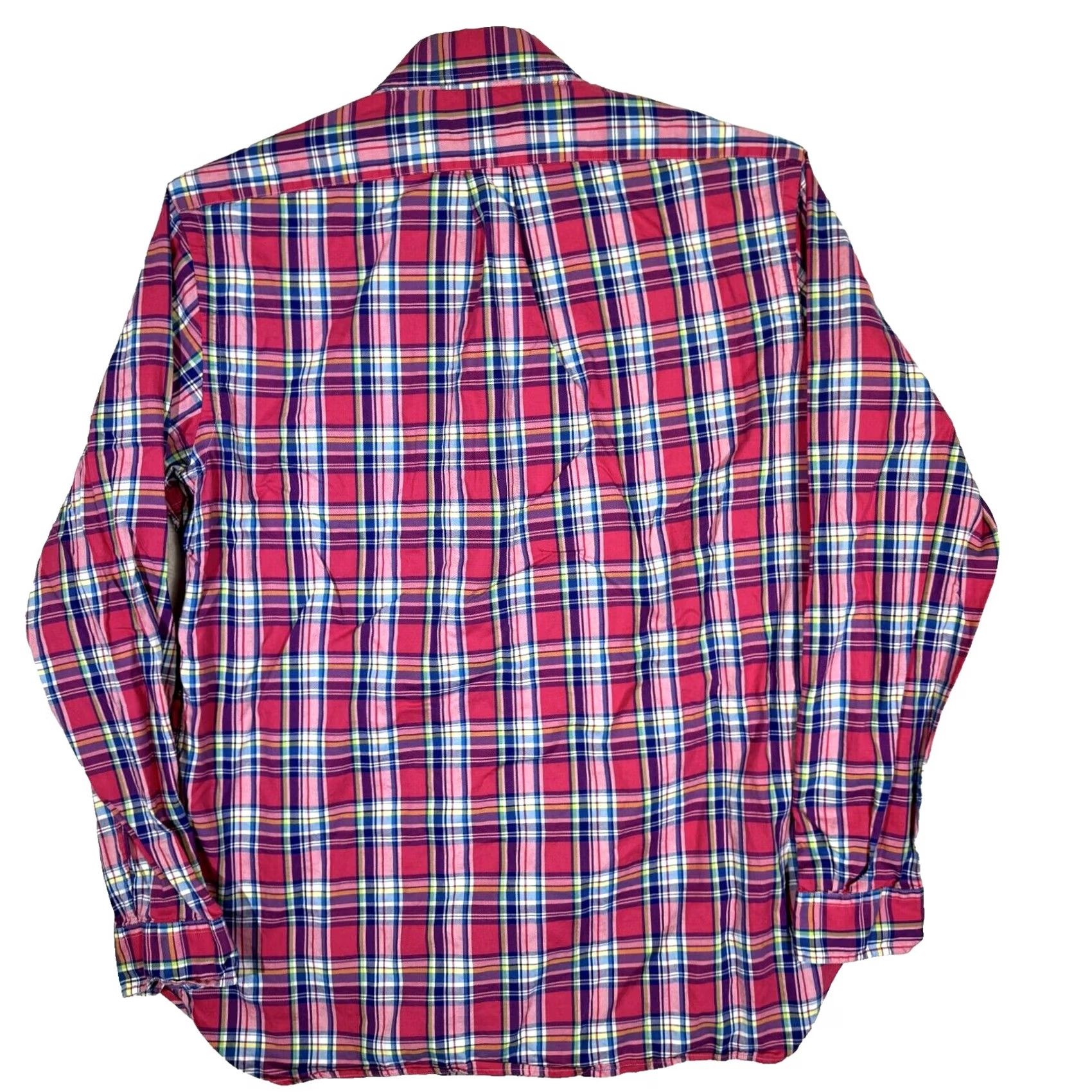 Ralph Lauren Ralph Lauren Mens L Plaid Shirt Cotton Button-Down Long Sleeve Pink & Blue Classic Size US L / EU 52-54 / 3 - 2 Thumbnail
