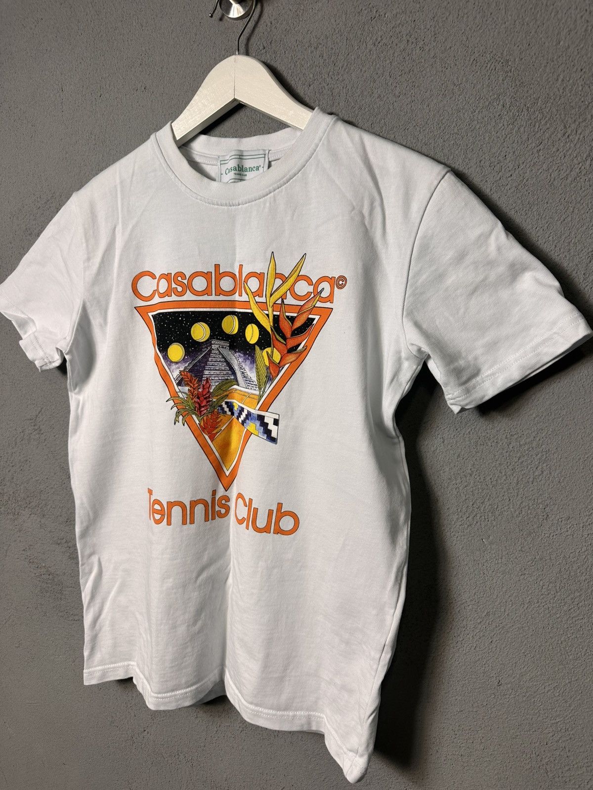 Casablanca Men's White Casablanca Tennis Club T-Shirt L Size US S / EU 44-46 / 1 - 2 Thumbnail
