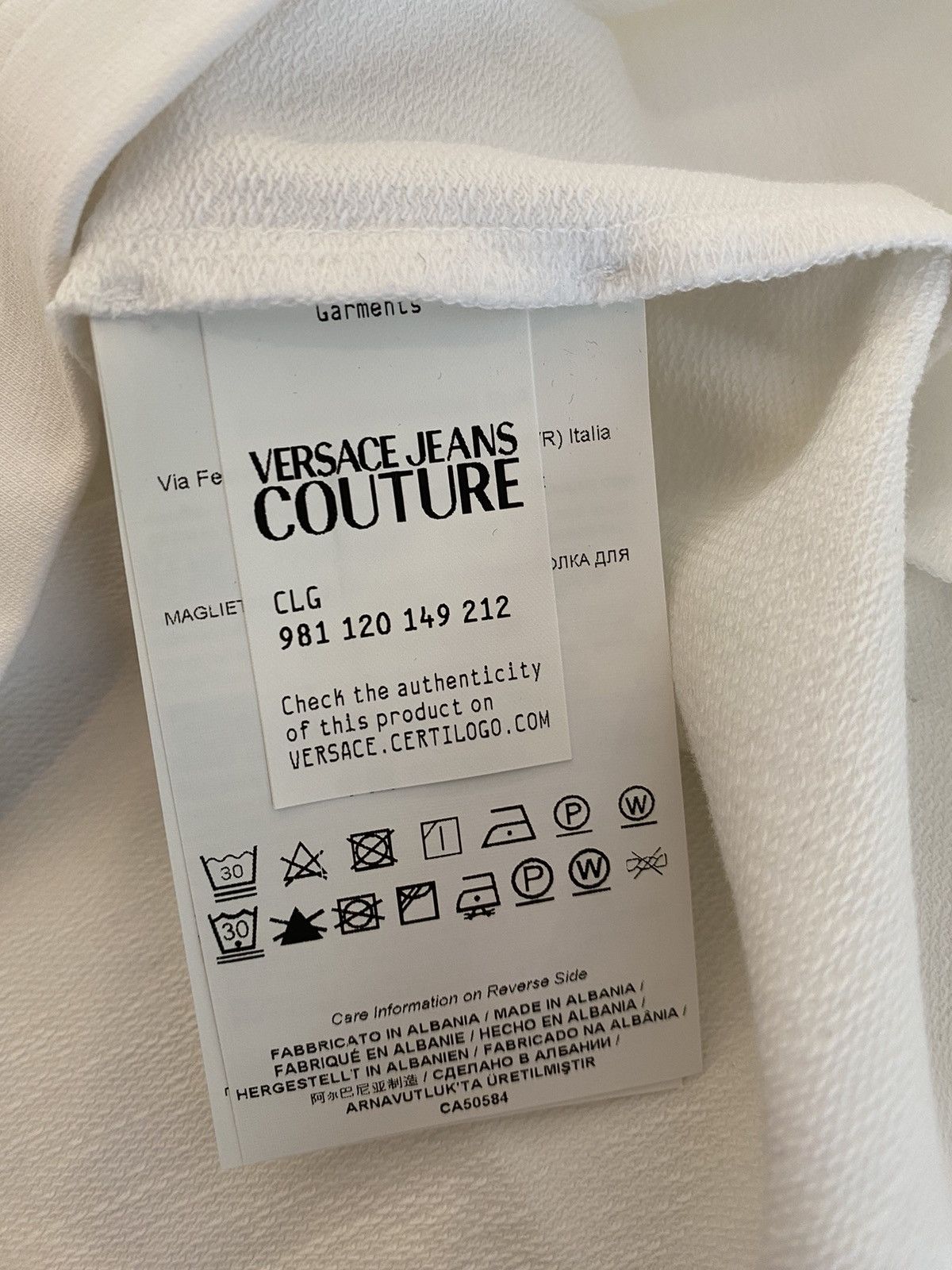 Versace Jeans Couture Versace Jeans Culture BASIC Stretch Fleece T-shirt, size XL Size US XL / EU 56 / 4 - 9 Thumbnail