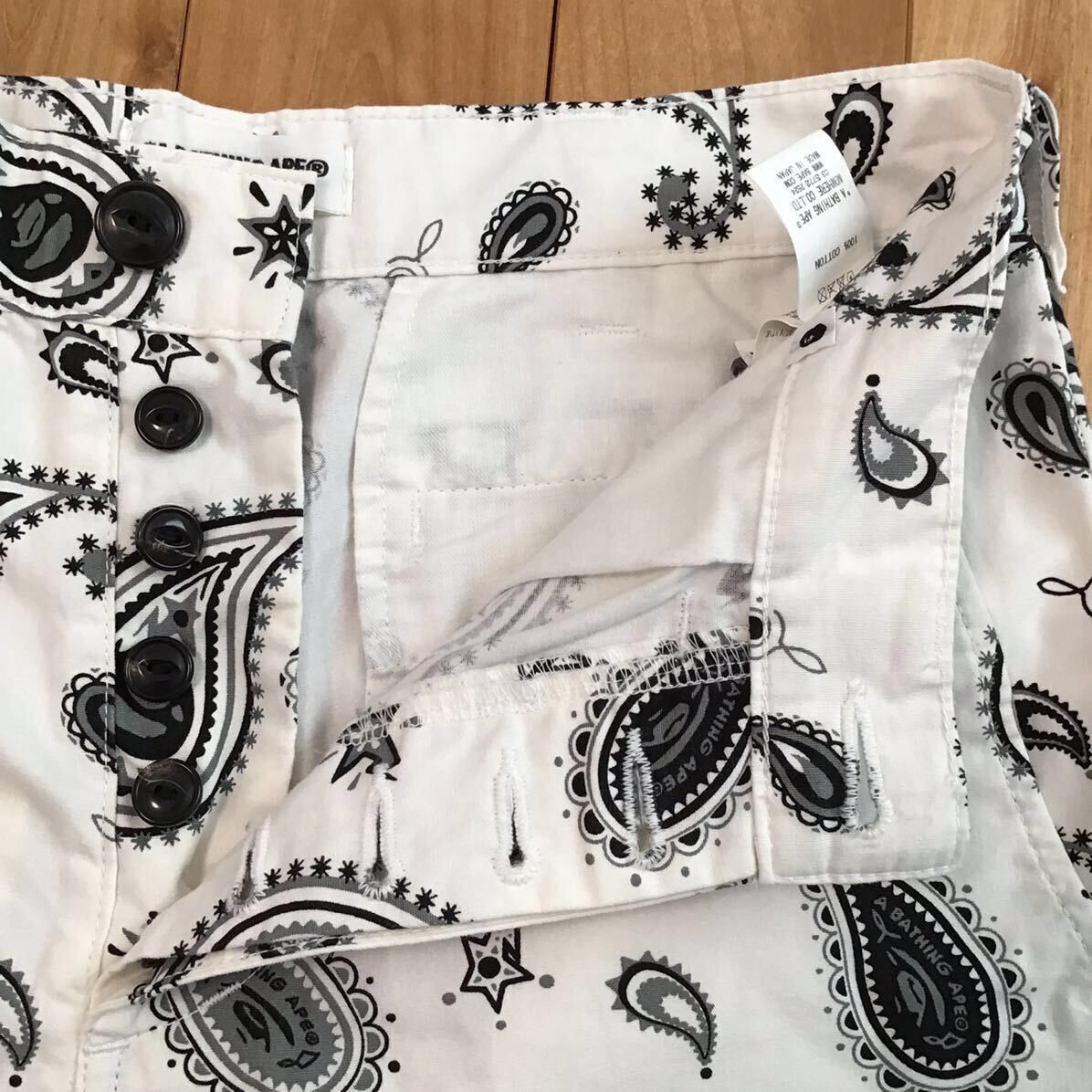 Bape × Nigo BAPE APE FACE Paisley pattern shorts a bathing ape ★size S Size US 30 / EU 46 - 5 Thumbnail