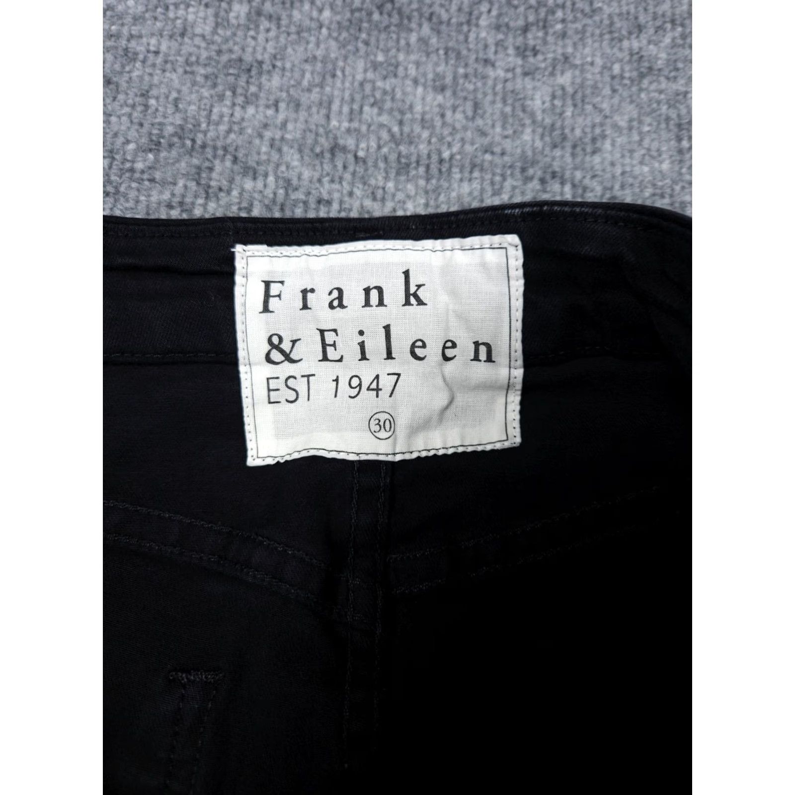 Frank & Eileen Frank & Eileen Sligo Jeans Pants Women's 30 Black Cotton Stretch Denim 5-Pocket Regular Skinny Jeans” Size 30" / US 8 / IT 44 - 5 Thumbnail